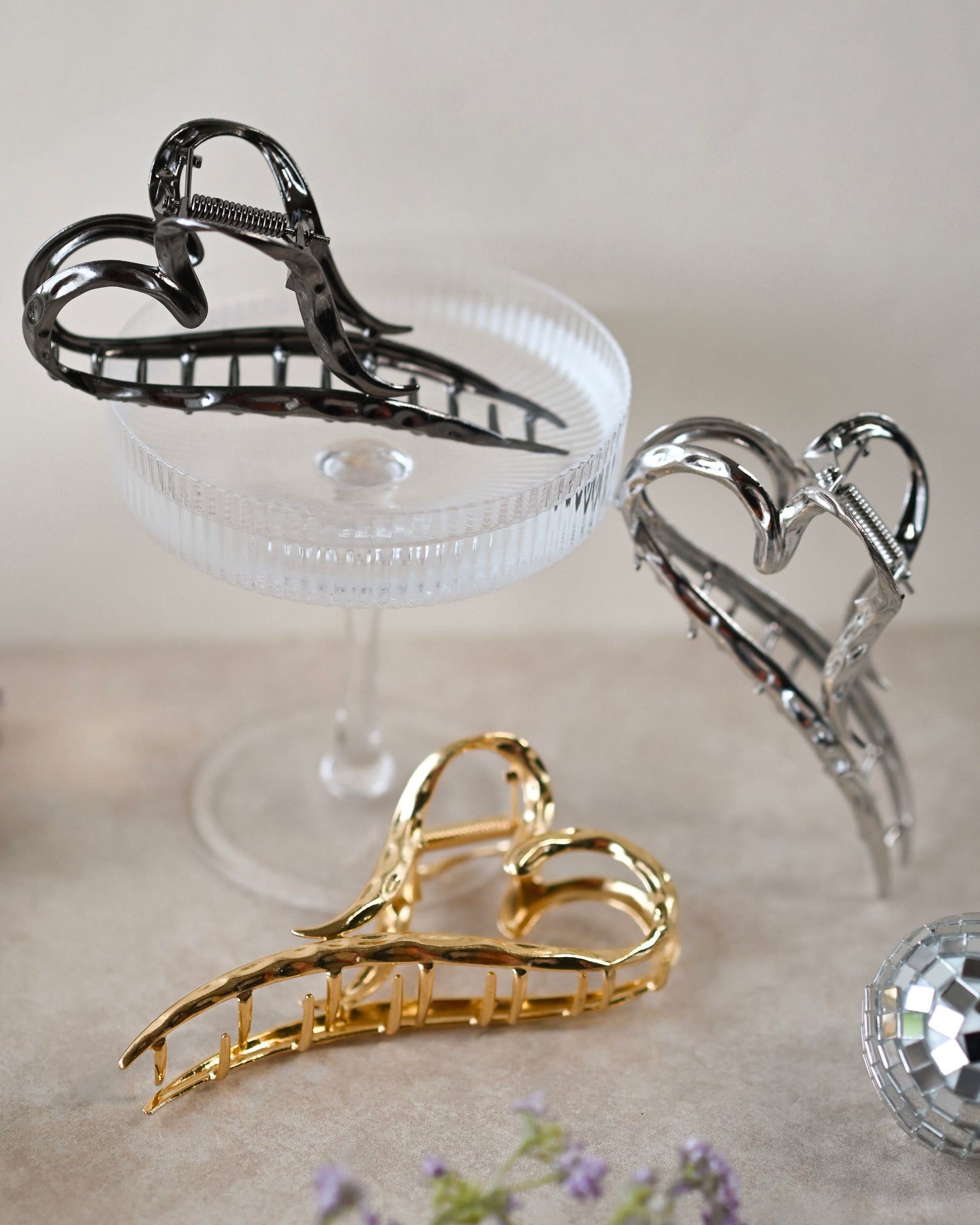 Queen of Hearts Alloy Claw Clip