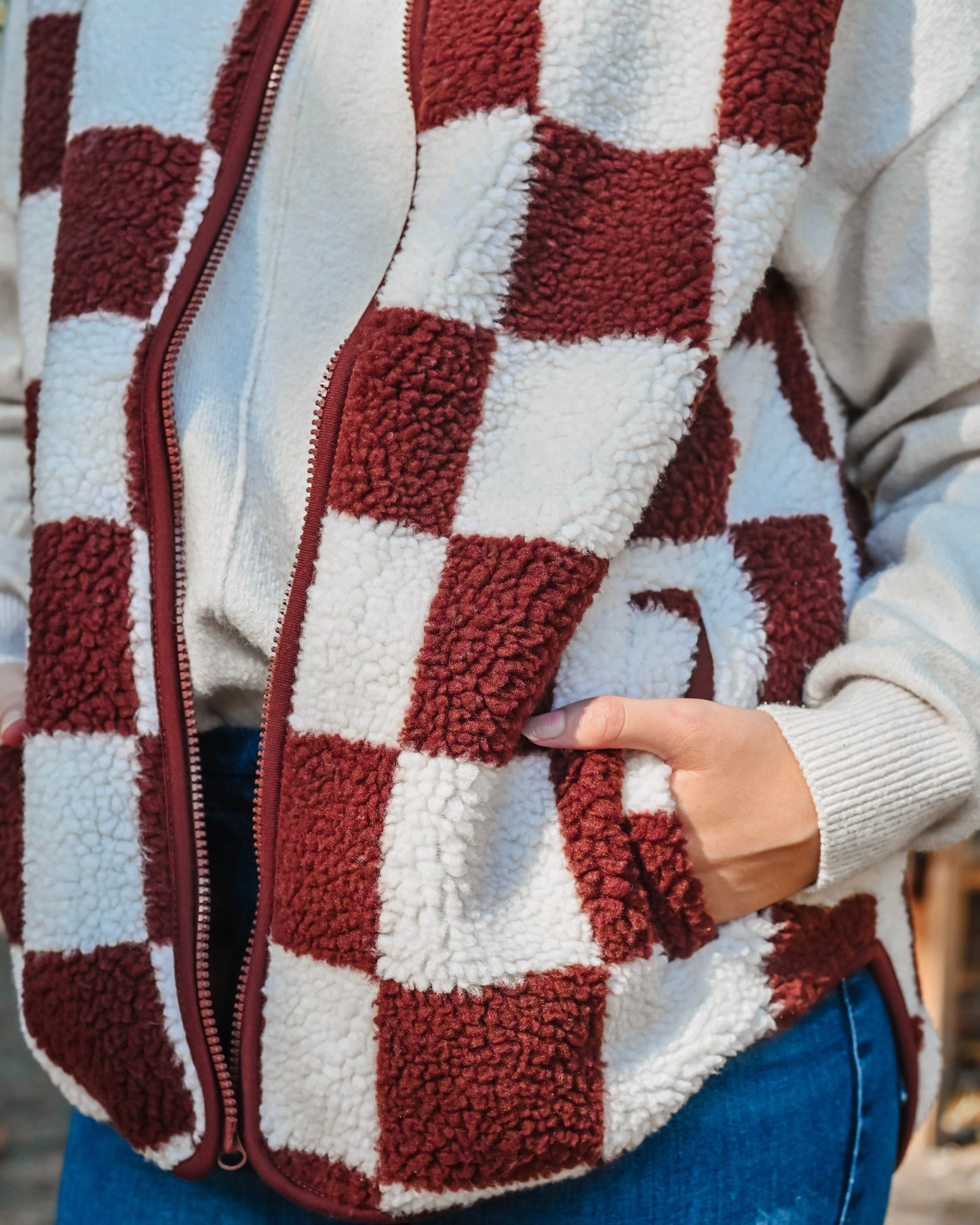 It Girl Checkered Vest