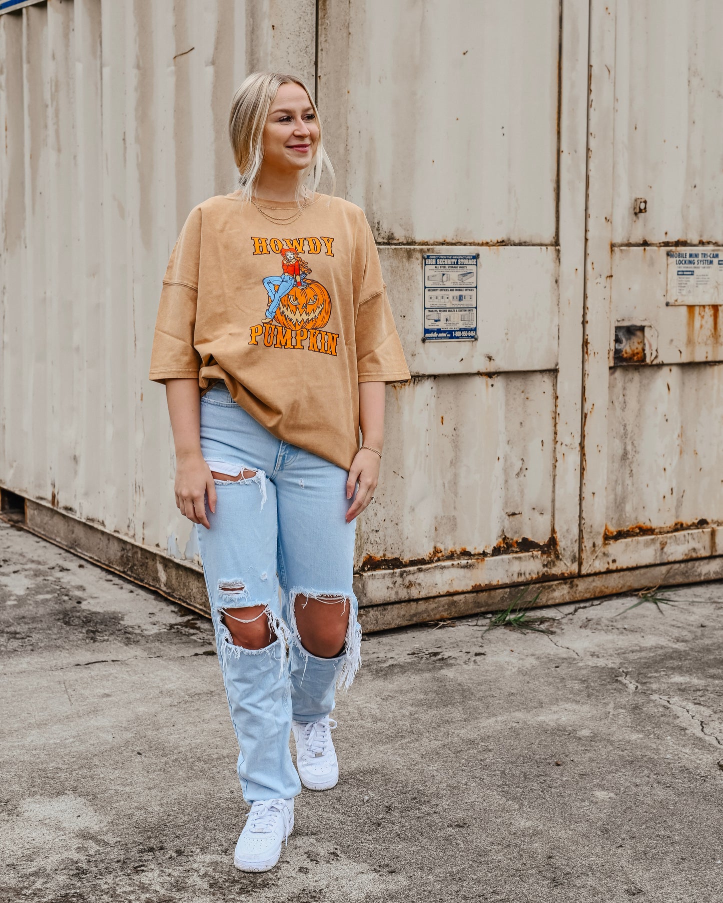 Howdy Pumpkin Oversized Tee Shirt // SHARE STUDIO BRAND