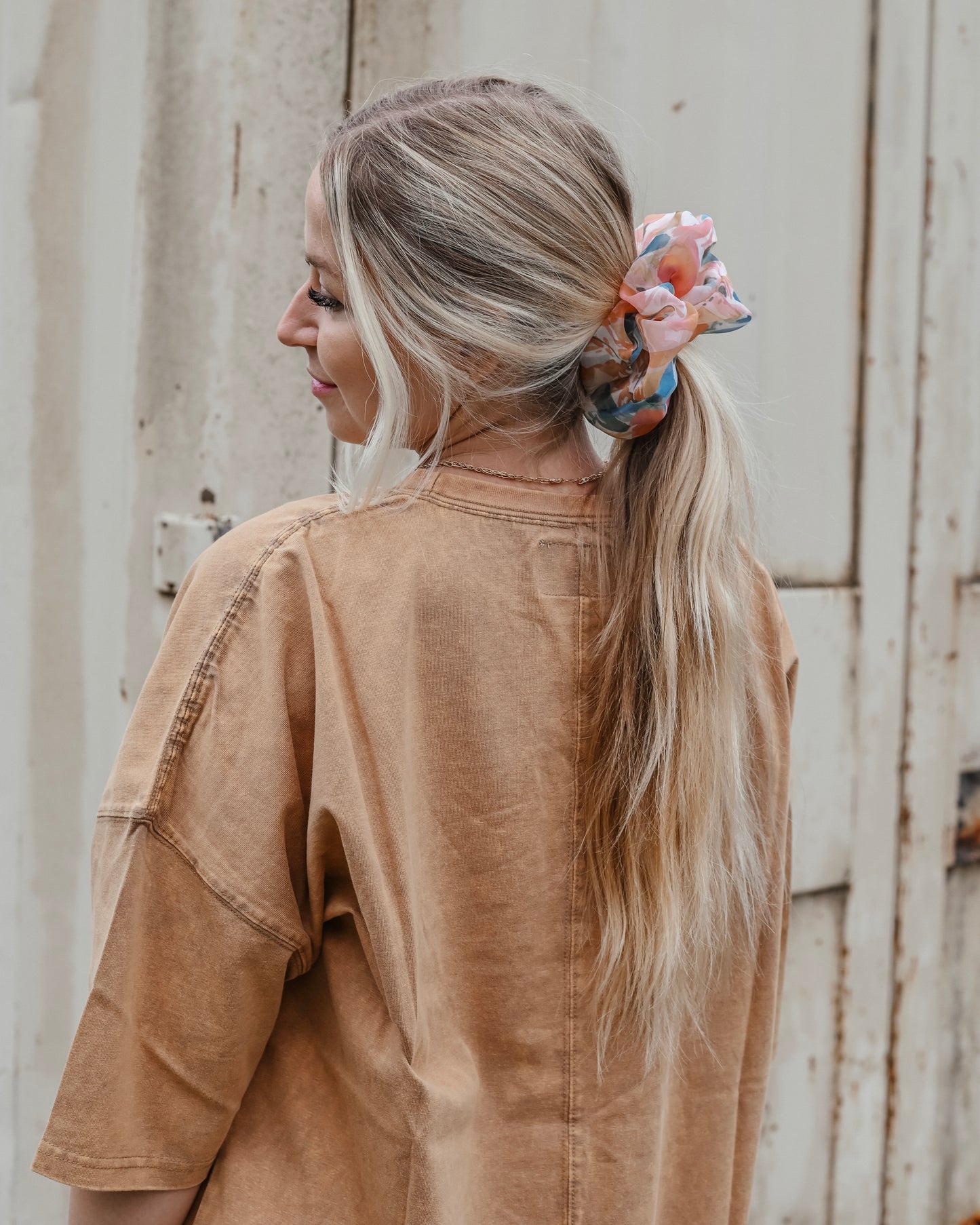 Pastel Watercolor XL Scrunchie