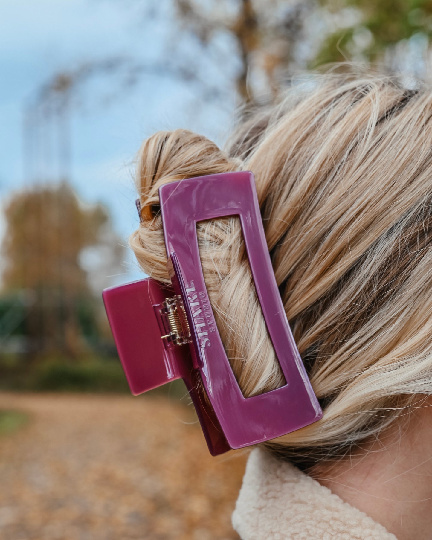 Plum Jumbo Claw Clip // Eco-Conscious