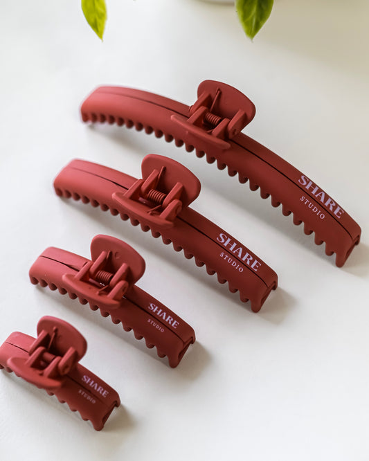 Brick Red Mega Hold Claw Clip