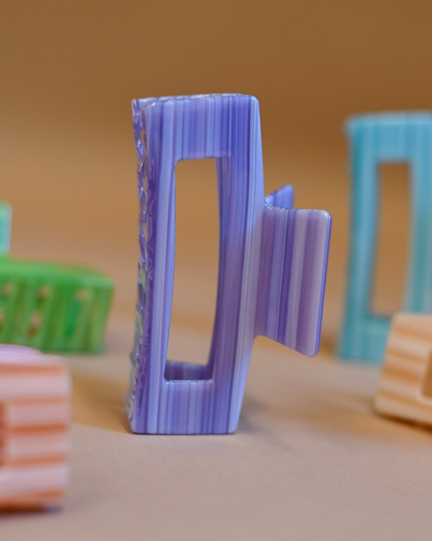 Brushed Square Claw Clips // Eco-Conscious