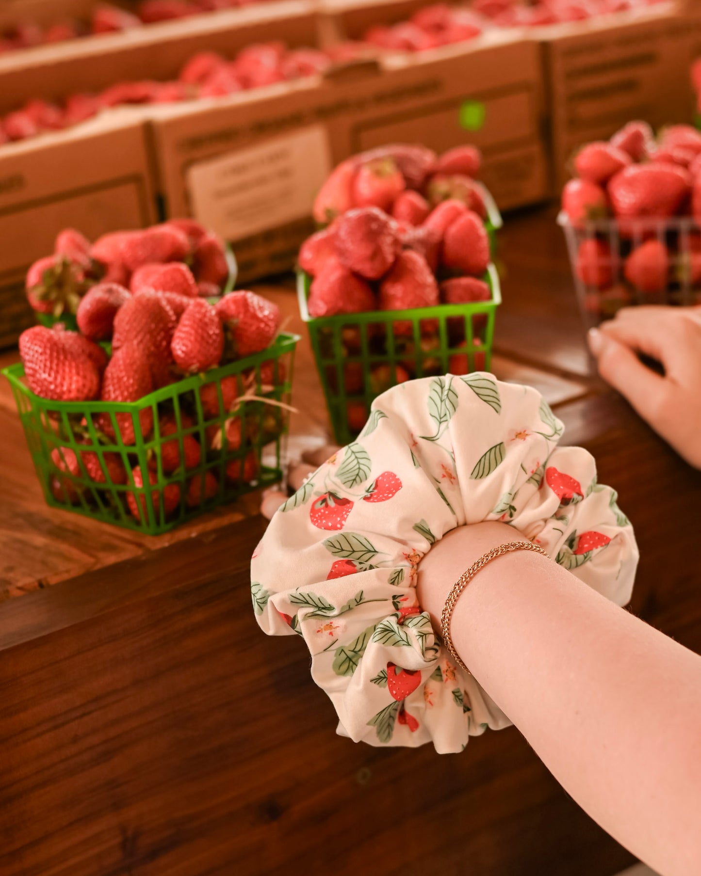 Strawberry Summer XL Scrunchie