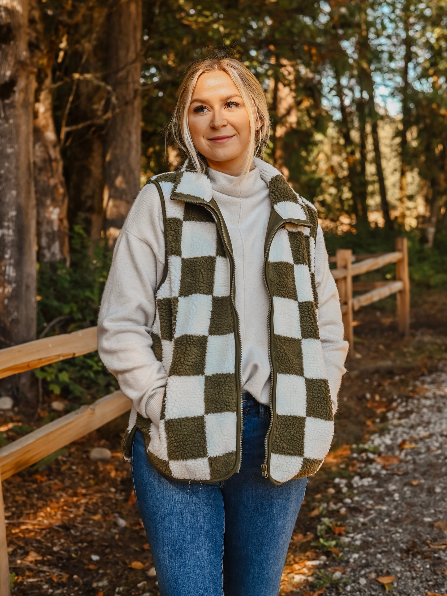 It Girl Checkered Vest