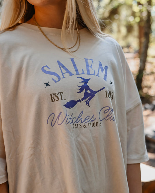 Salem Witches Club Oversized Tee Shirt // SHARE STUDIO BRAND