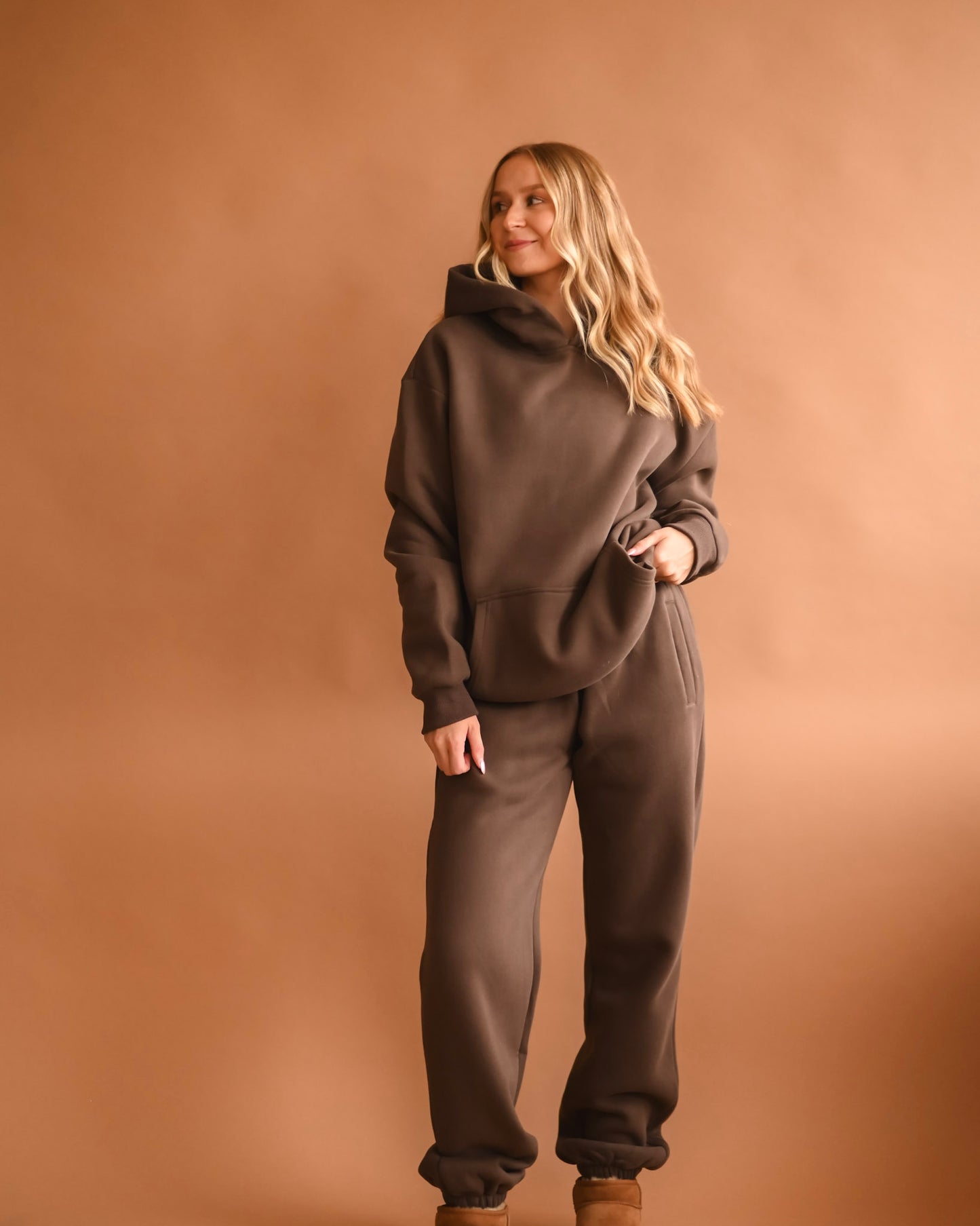 Brown Ultra Cozy Fleece // Hoodie