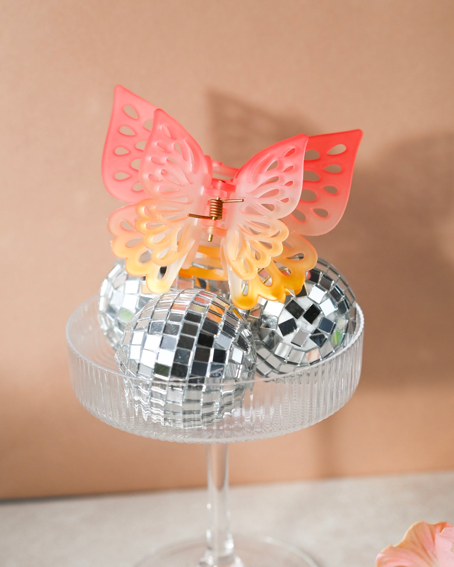 Double Flutter Butterfly Claw Clips