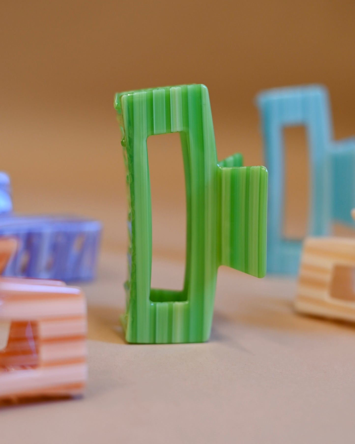 Brushed Square Claw Clips // Eco-Conscious
