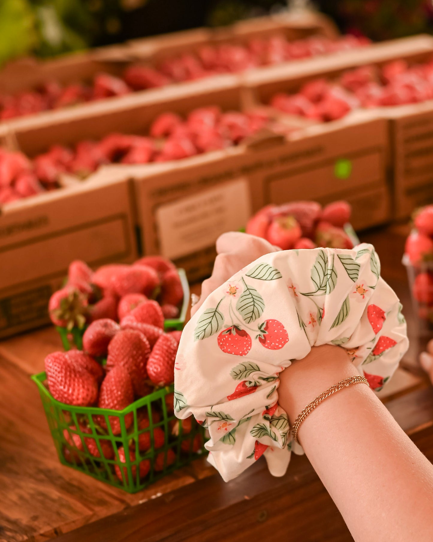 Strawberry Summer XL Scrunchie