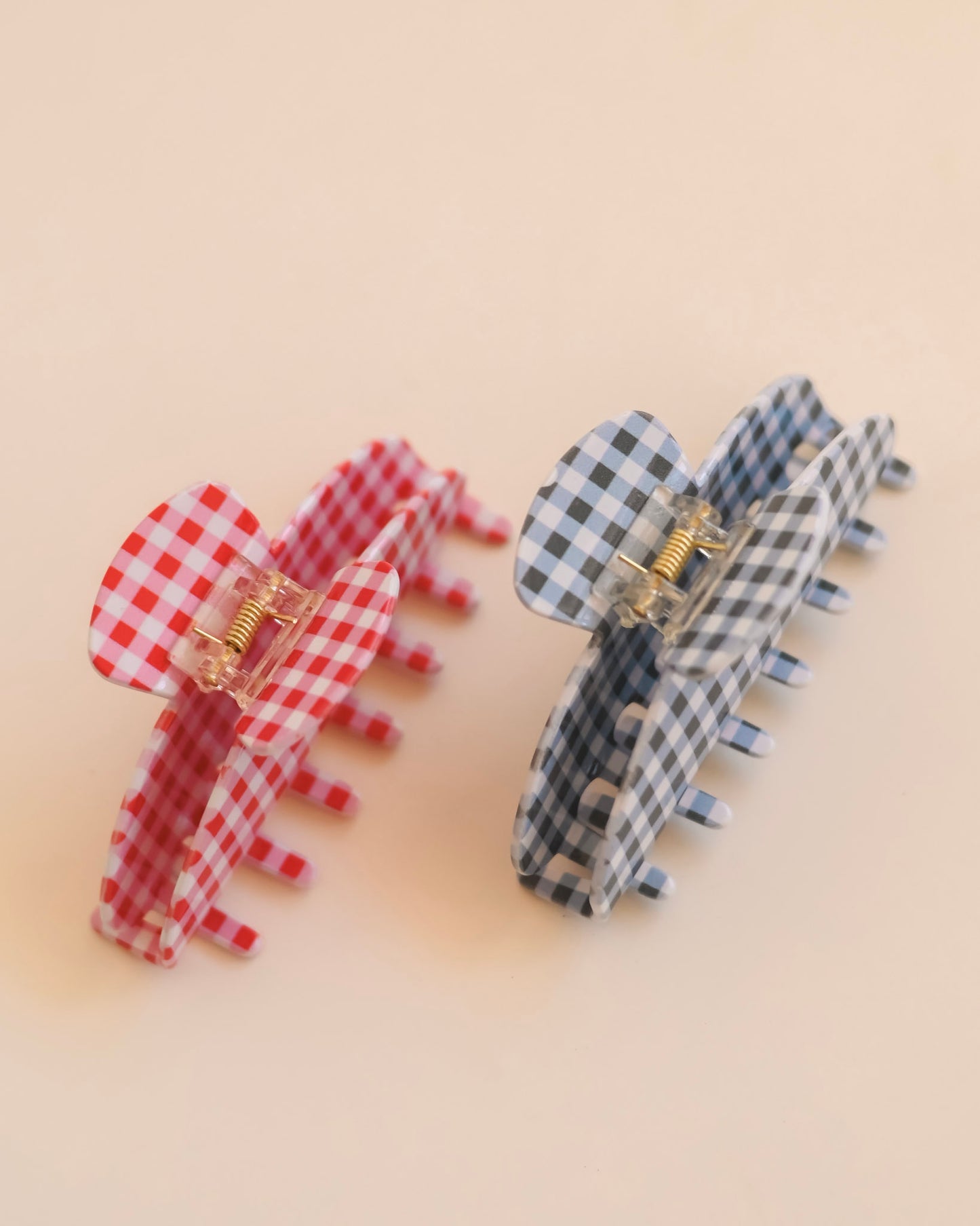 Gingham Midi Claw