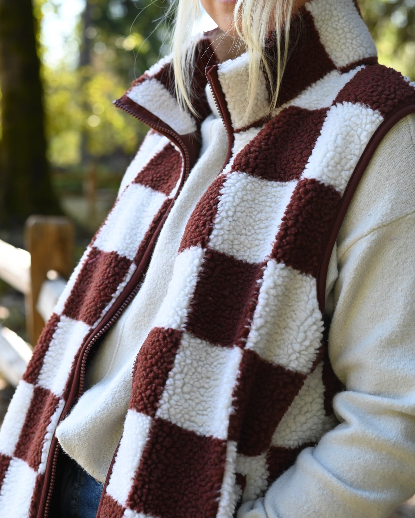 It Girl Checkered Vest