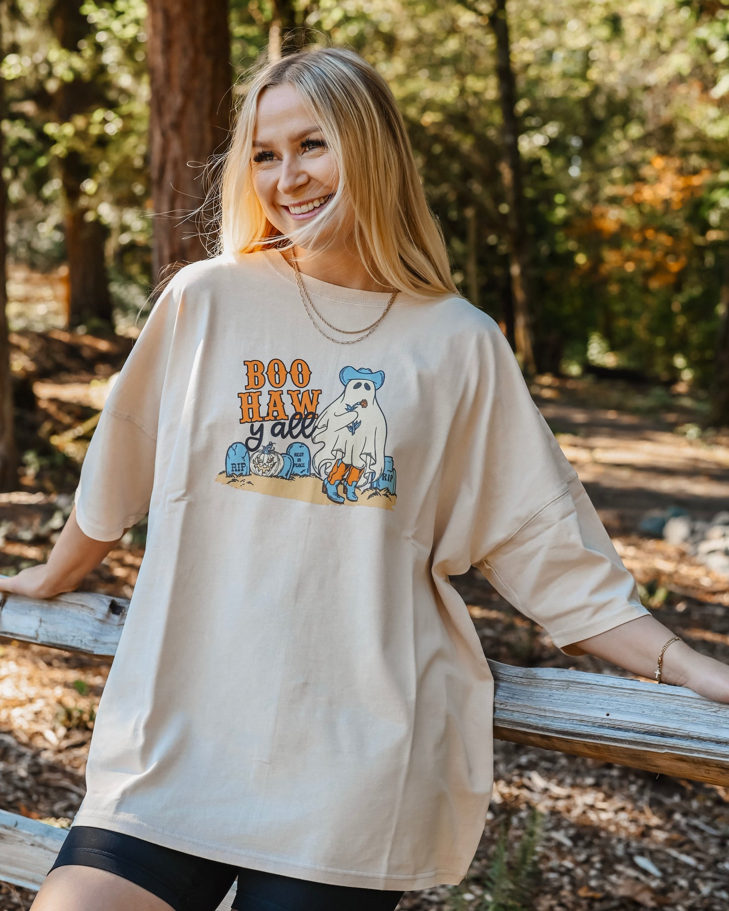 Boo Haw Oversized Tee Shirt // SHARE STUDIO BRAND