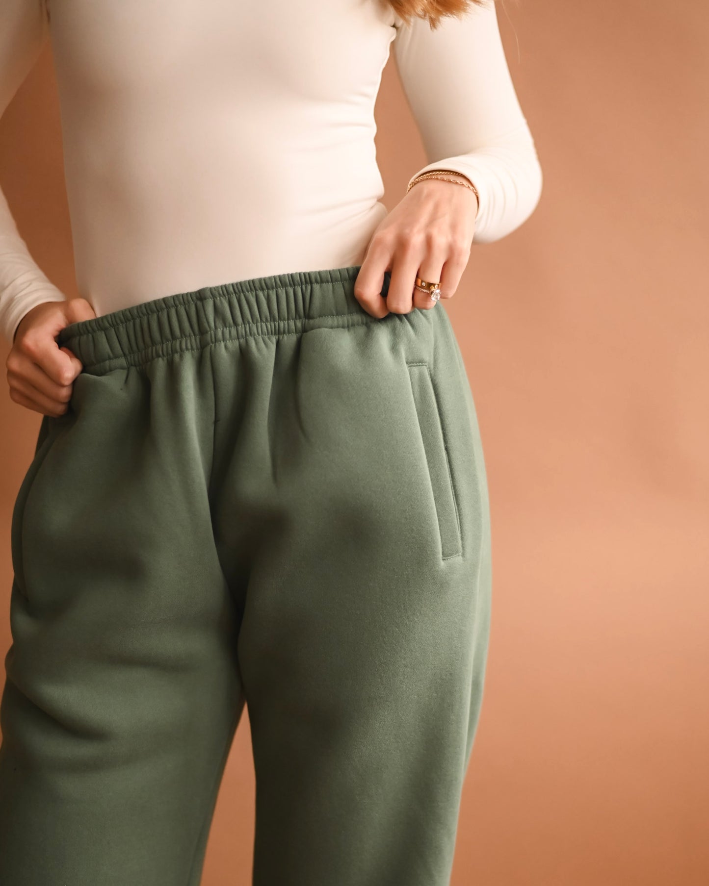 Hunter Green Ultra Cozy Fleece // Sweatpants