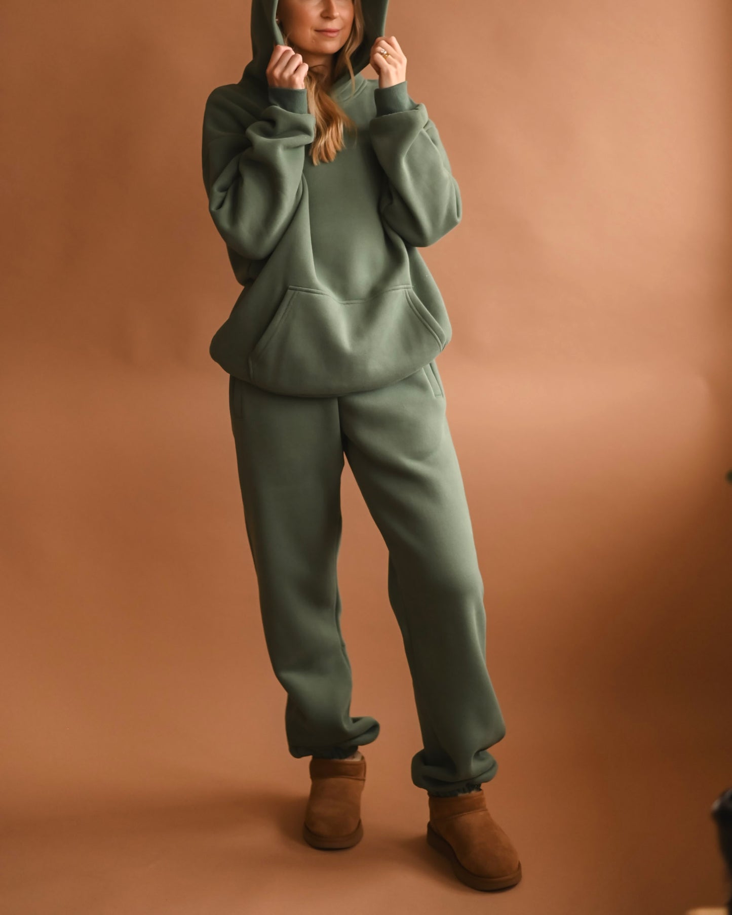 Hunter Green Ultra Cozy Fleece // Hoodie