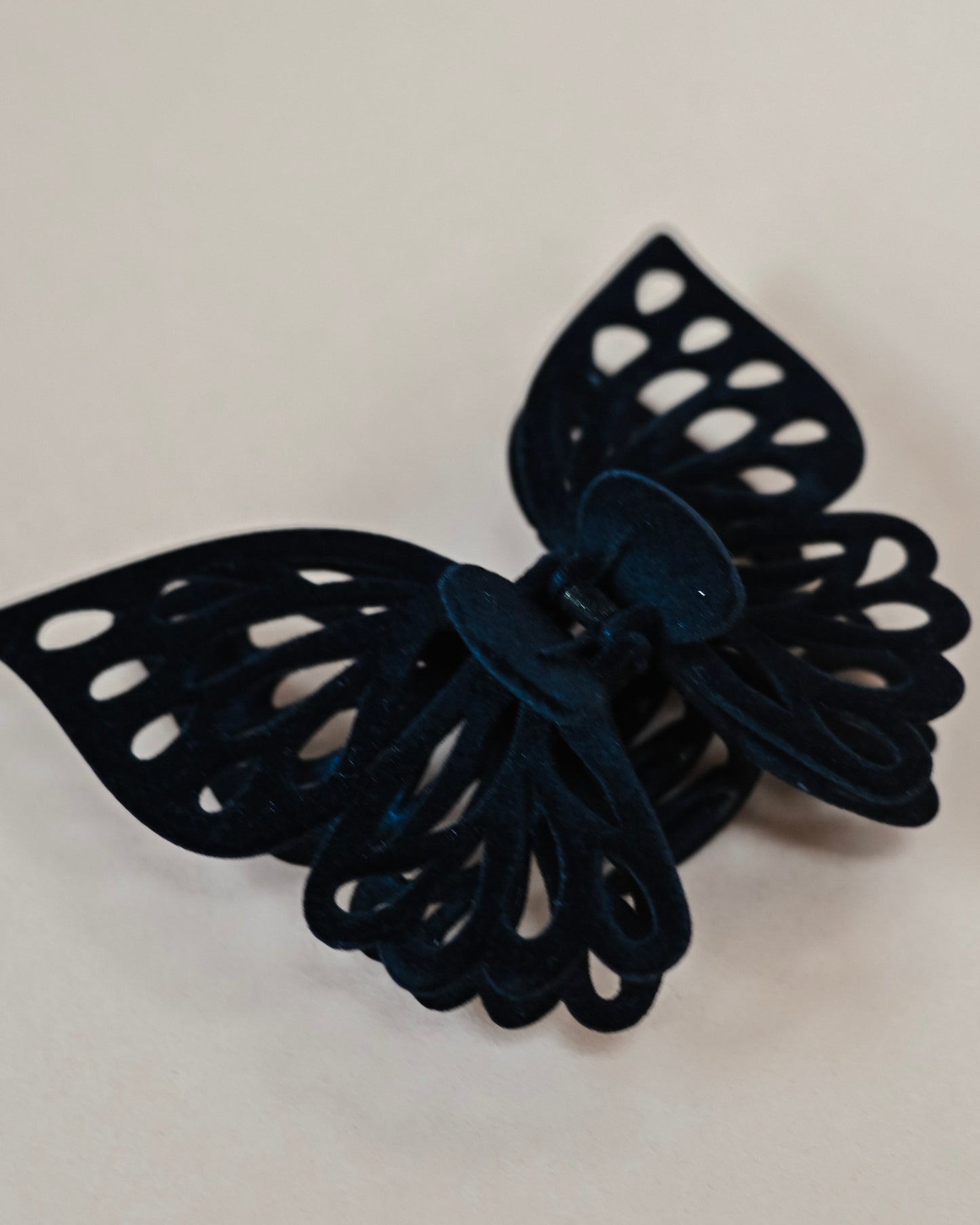 Velvet Jumbo Butterfly Hair Clip