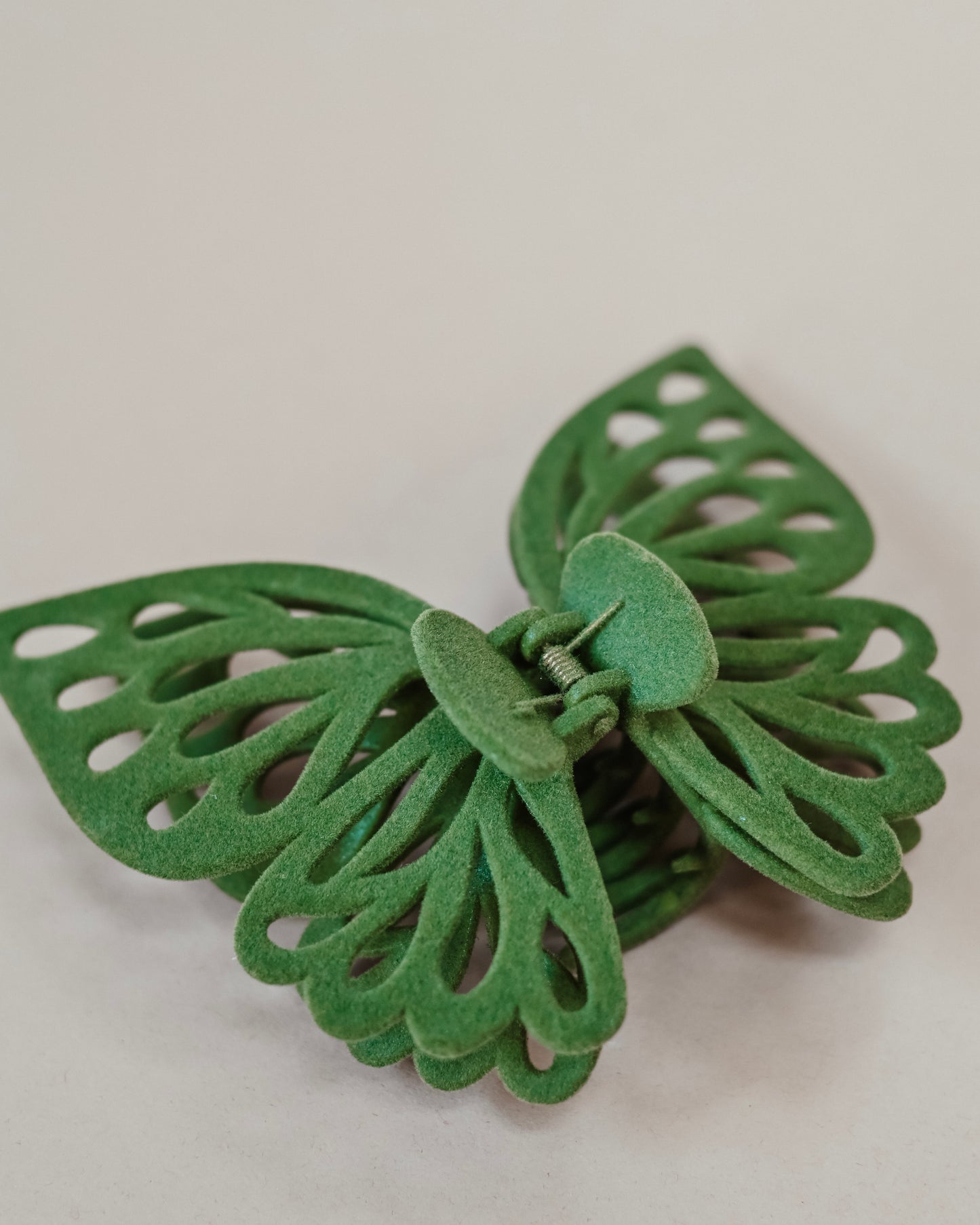 Velvet Jumbo Butterfly Hair Clip