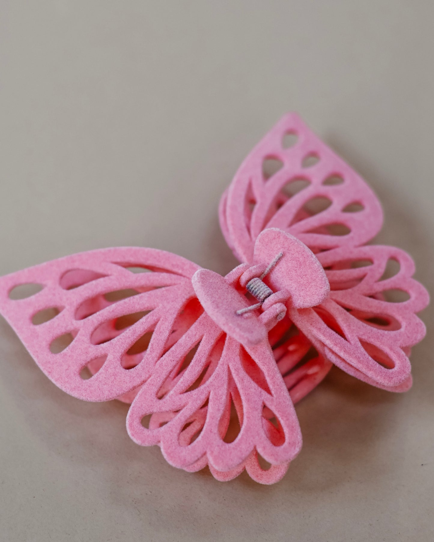 Velvet Jumbo Butterfly Hair Clip