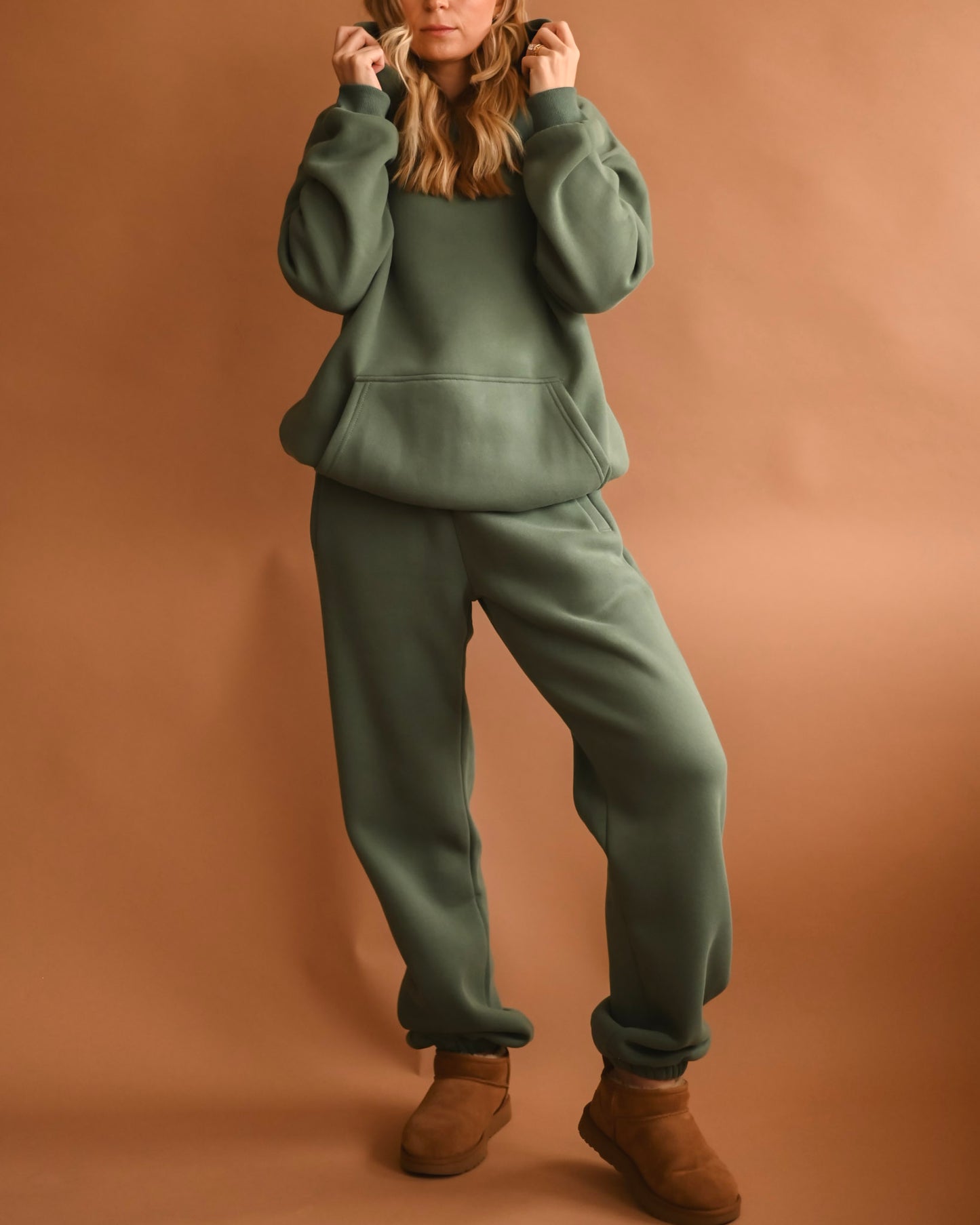 Hunter Green Ultra Cozy Fleece // Sweatpants