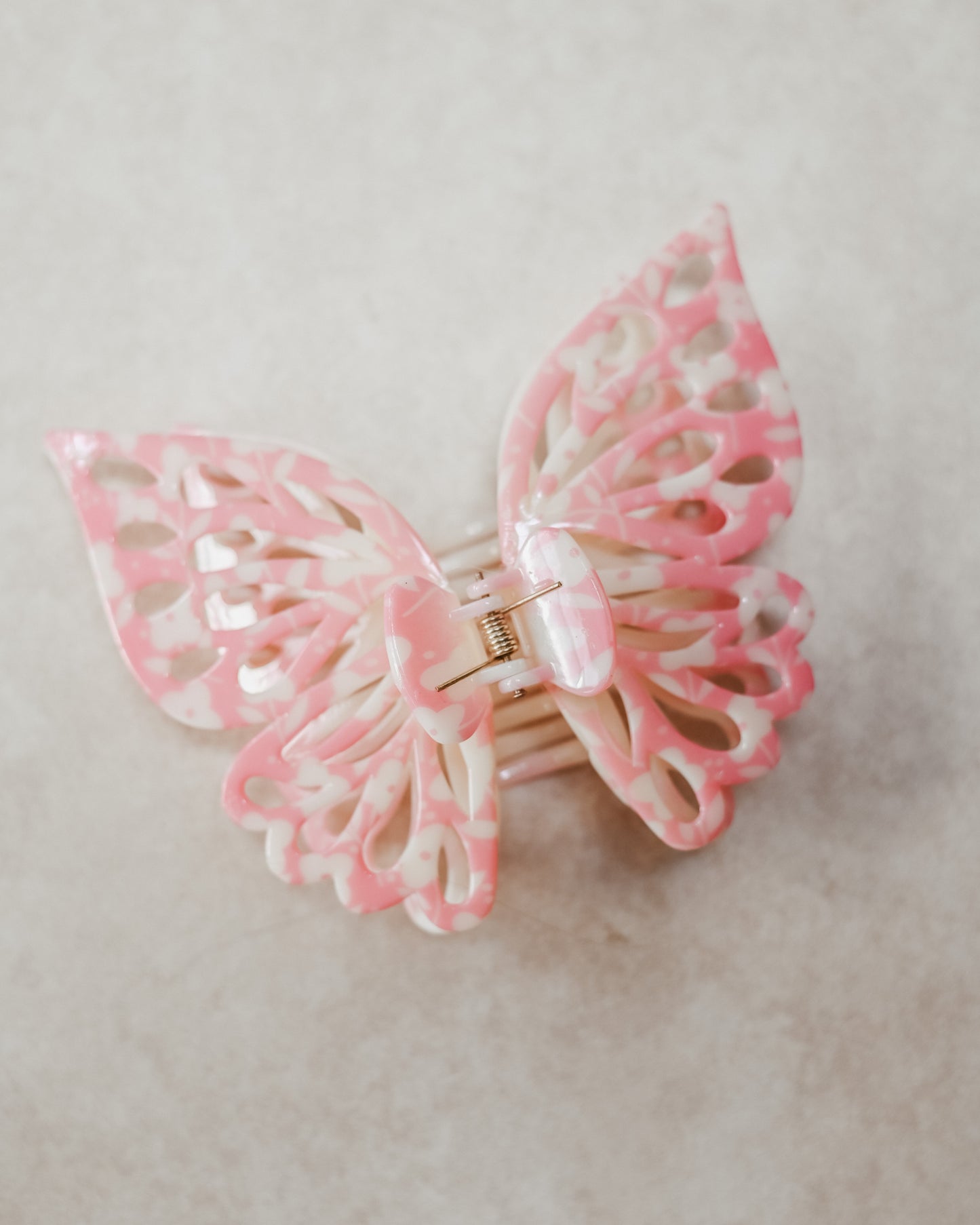 Floral Jumbo Butterfly Clip