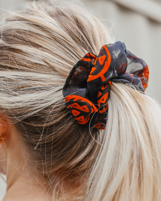 Jack-O-Lantern Scrunchie
