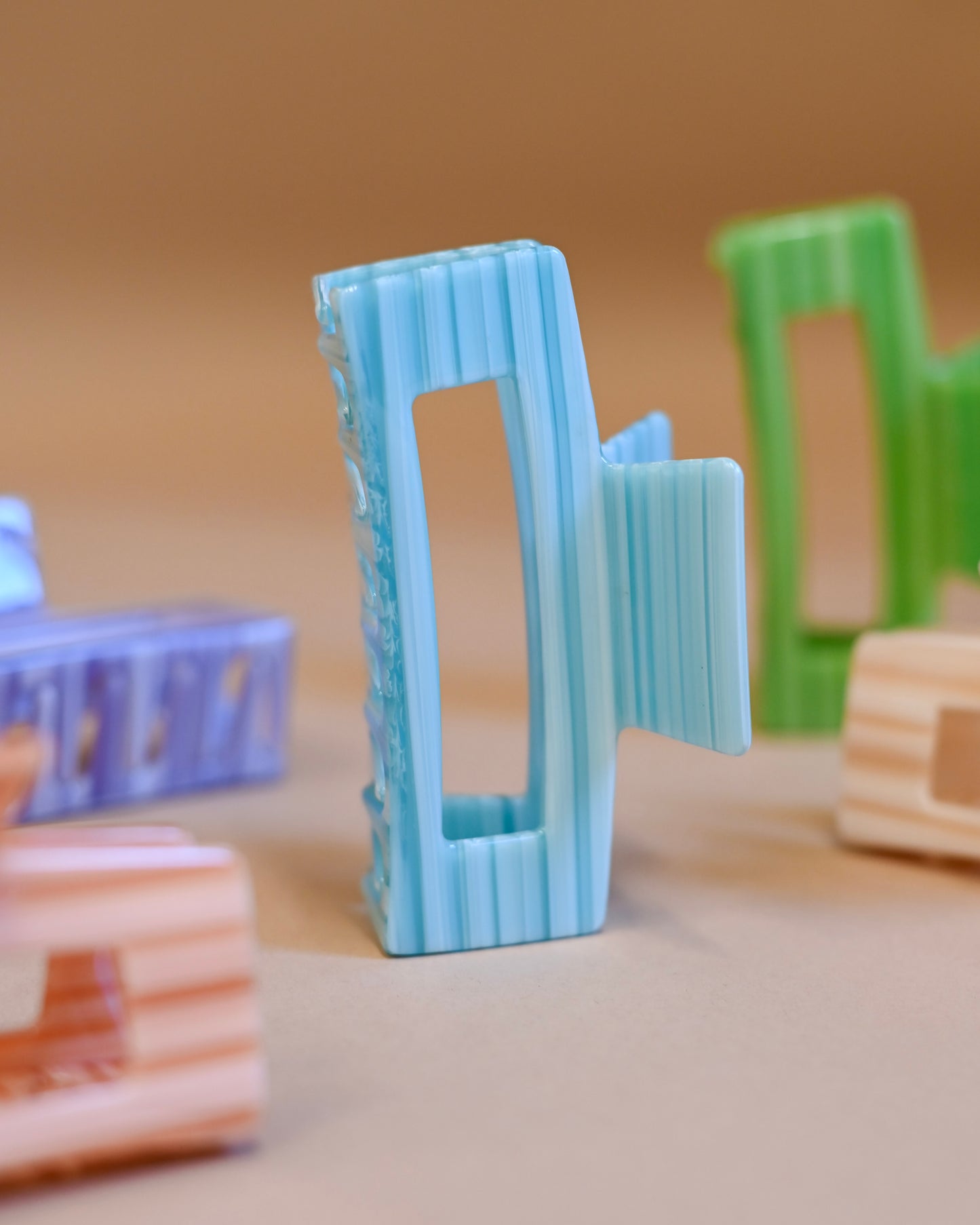 Brushed Square Claw Clips // Eco-Conscious