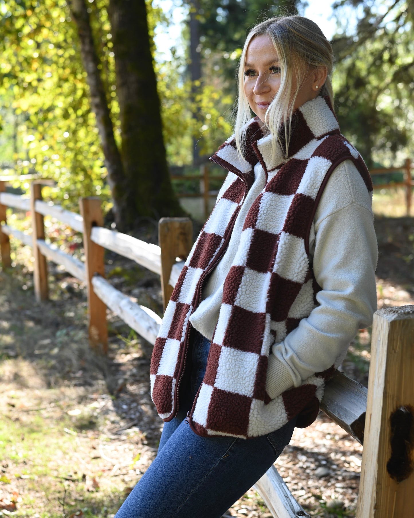 It Girl Checkered Vest