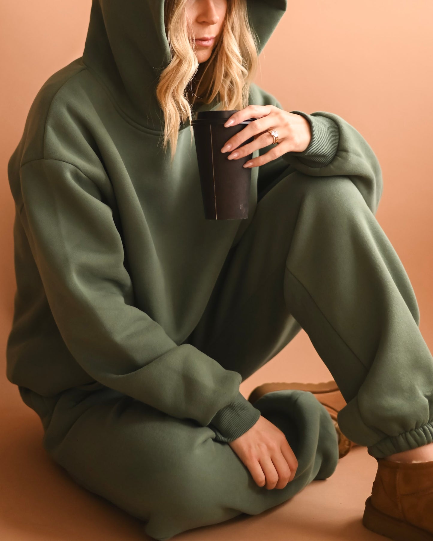 Hunter Green Ultra Cozy Fleece // Hoodie