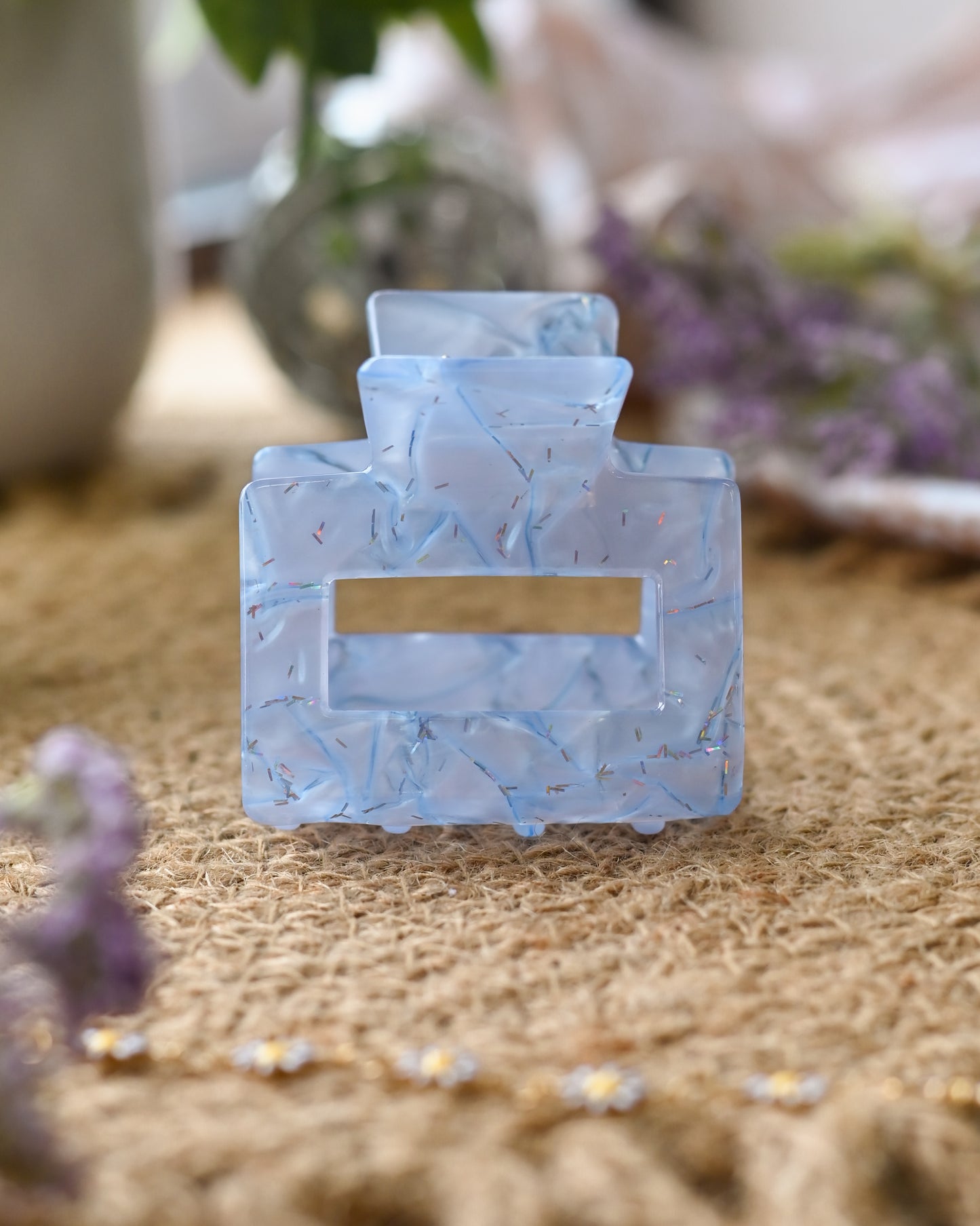 Lilac Marble Square Claw