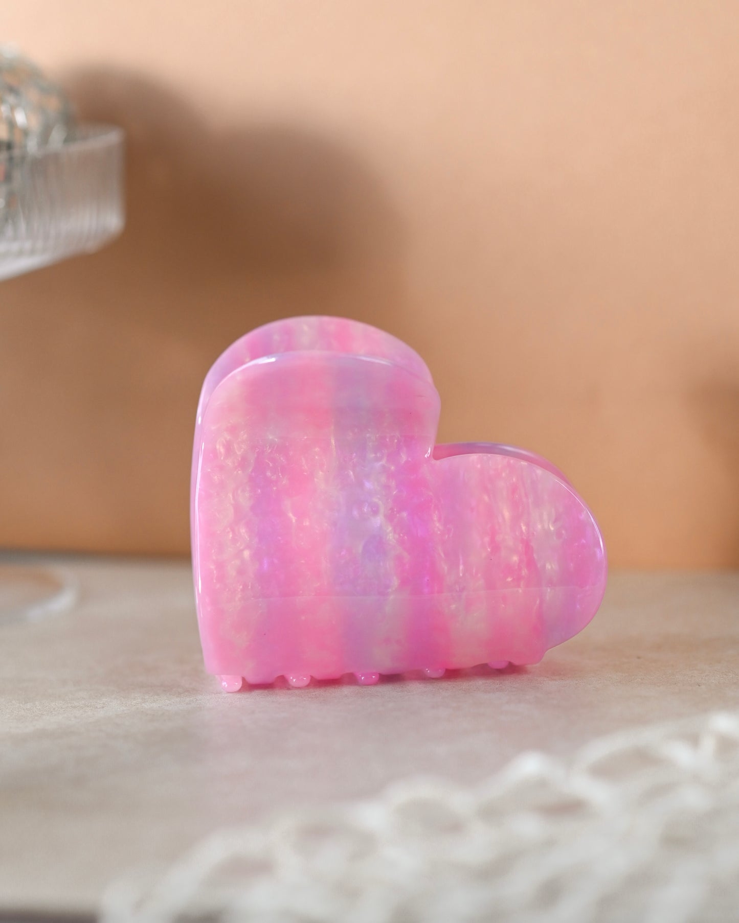 Jumbo Candy Hearts Claw Clips