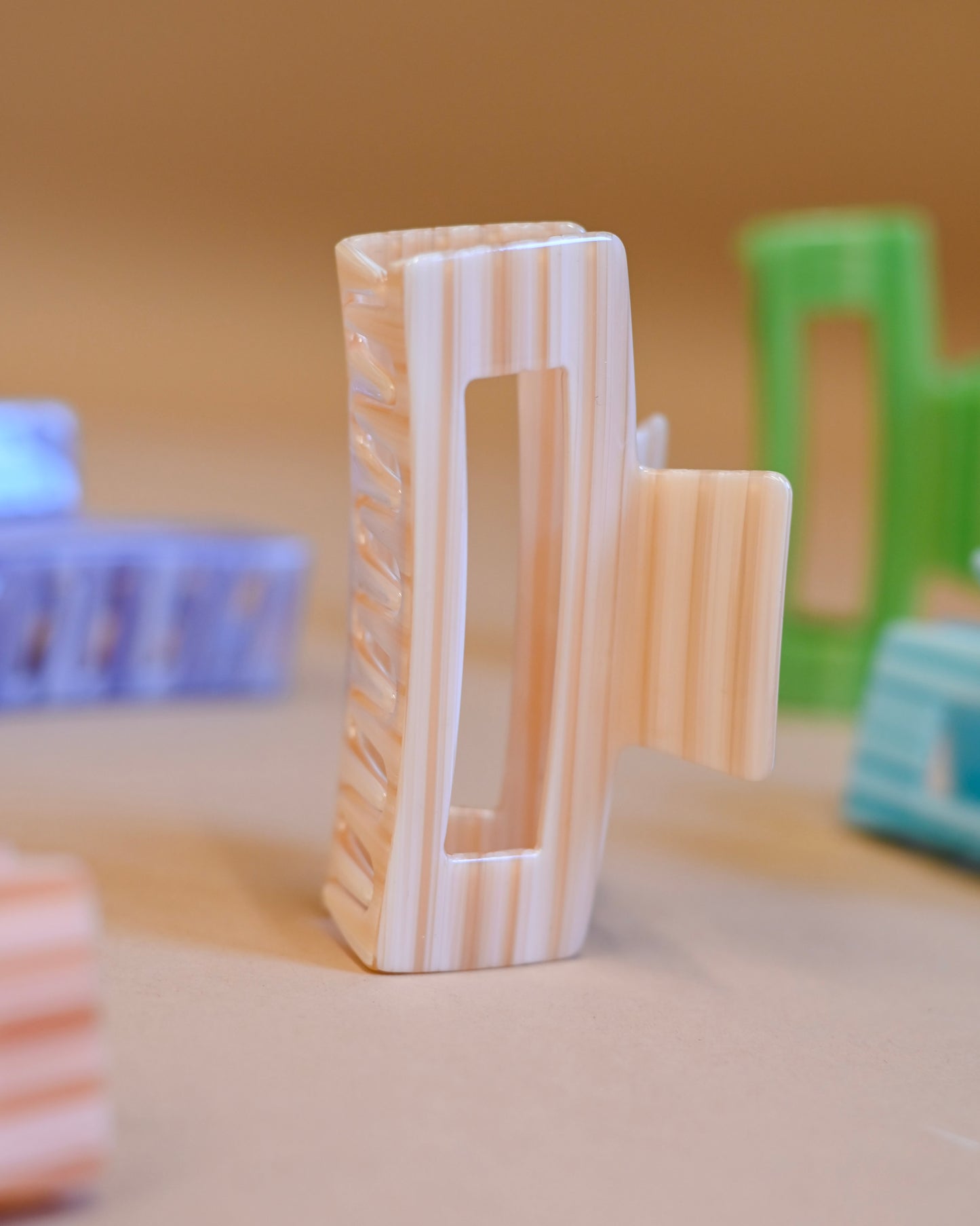 Brushed Square Claw Clips // Eco-Conscious