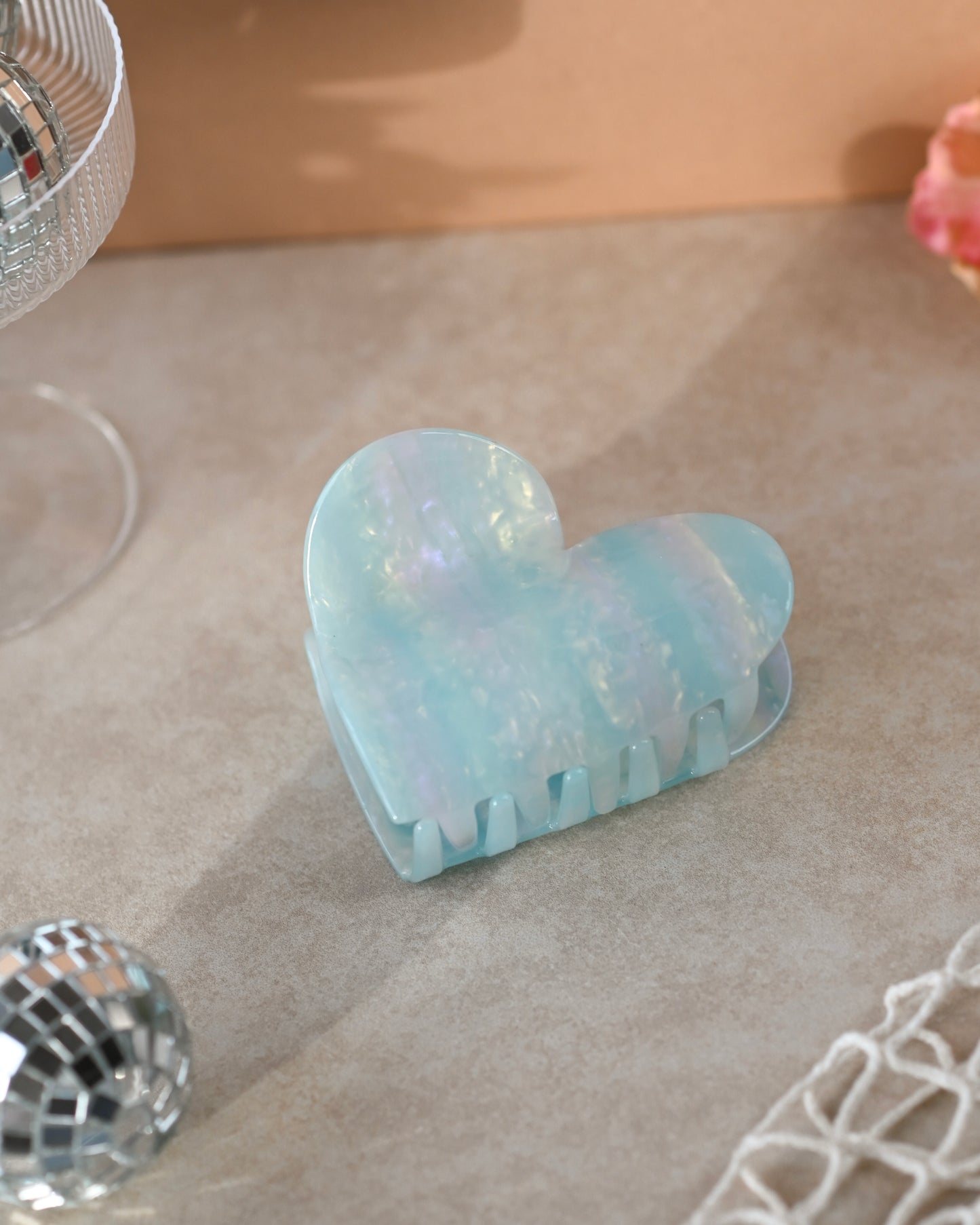 Jumbo Candy Hearts Claw Clips