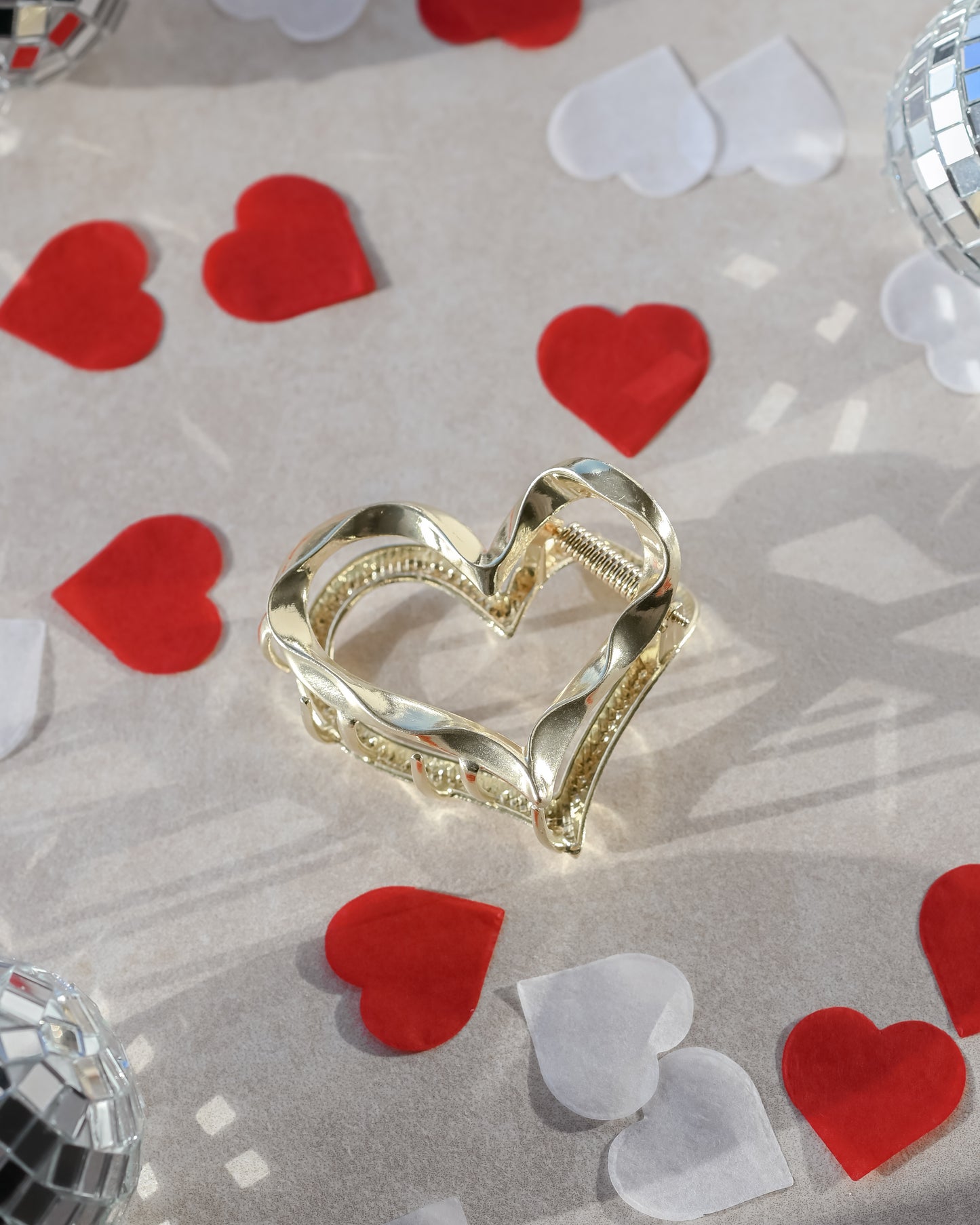 Hammered Heart Metal Claw