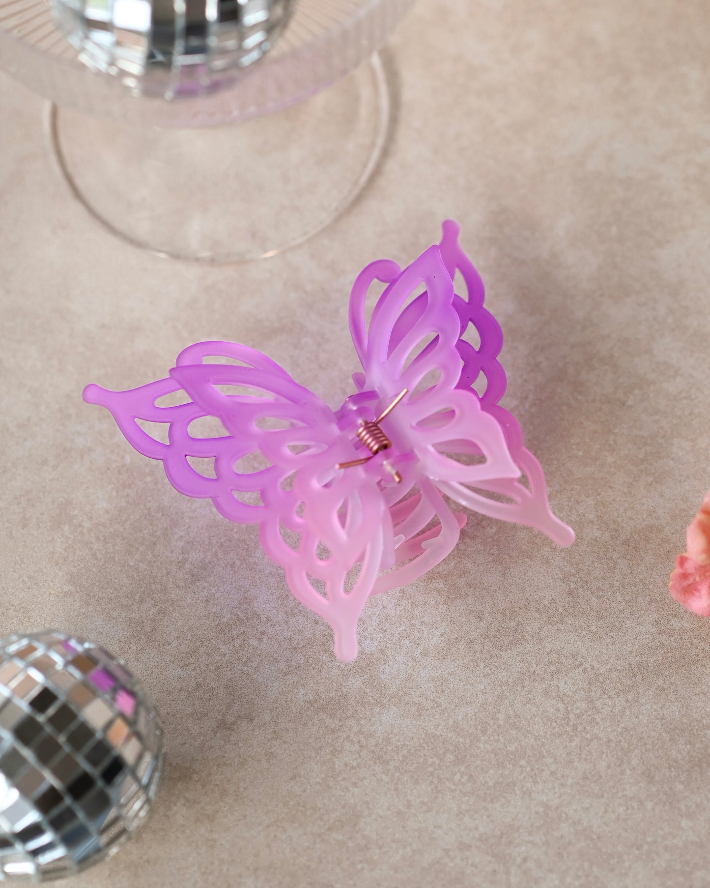 Double Flutter Butterfly Claw Clips