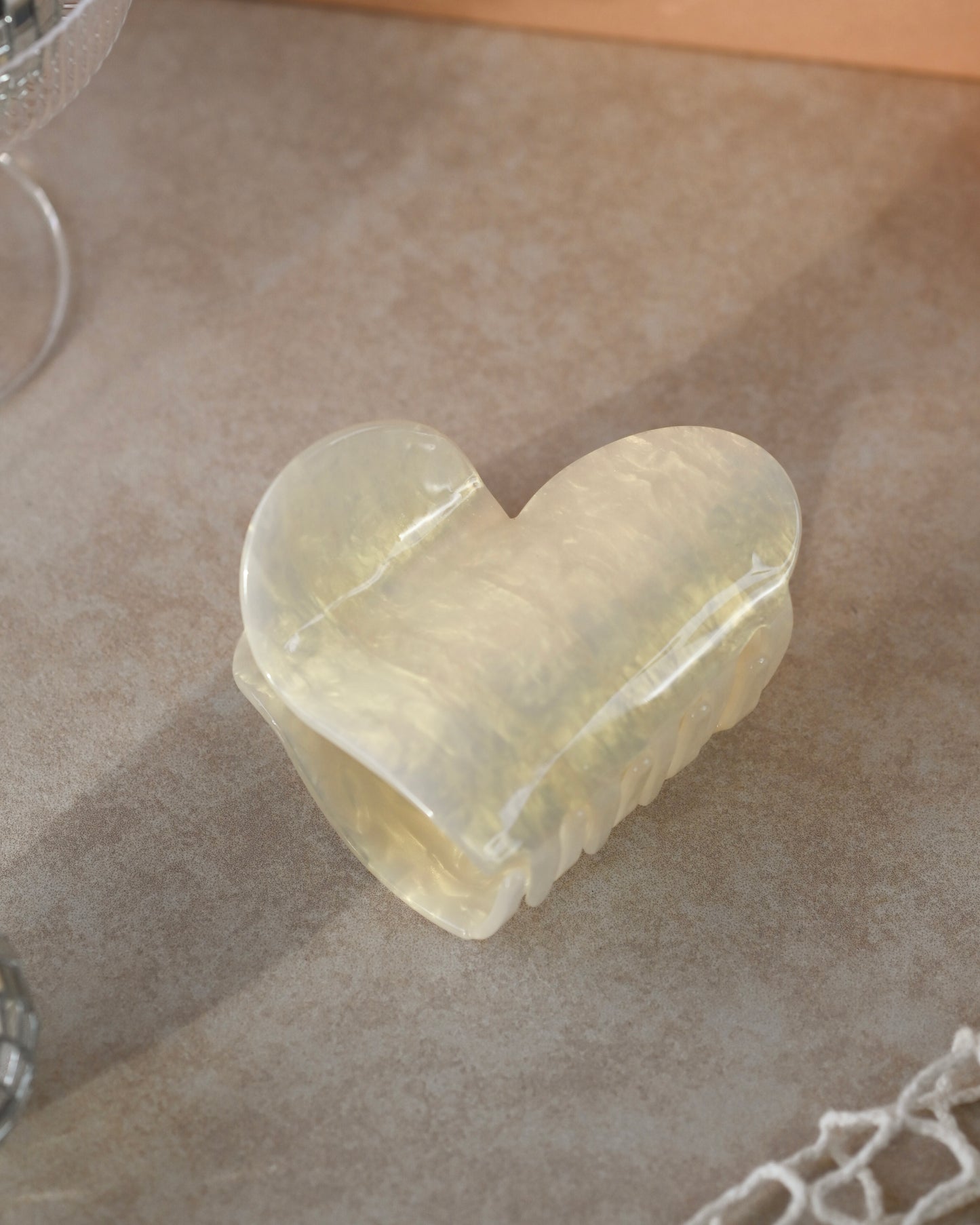 Jumbo Candy Hearts Claw Clips