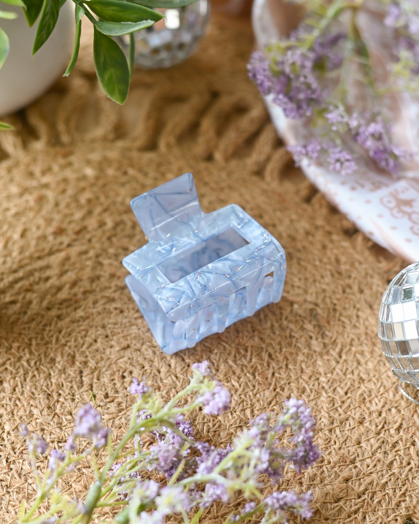 Lilac Marble Square Claw