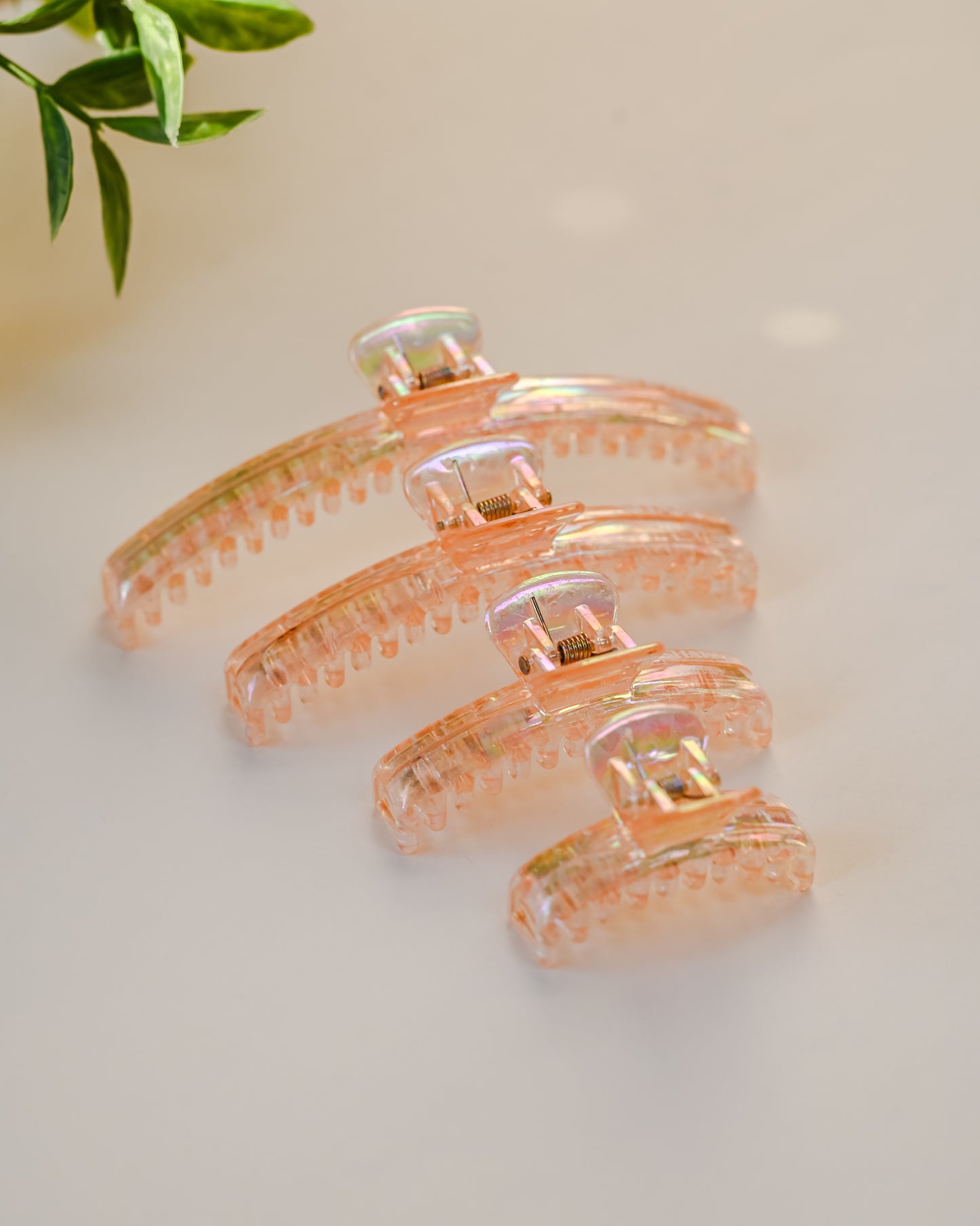 Peachy Iridescent Mega Hold Clip