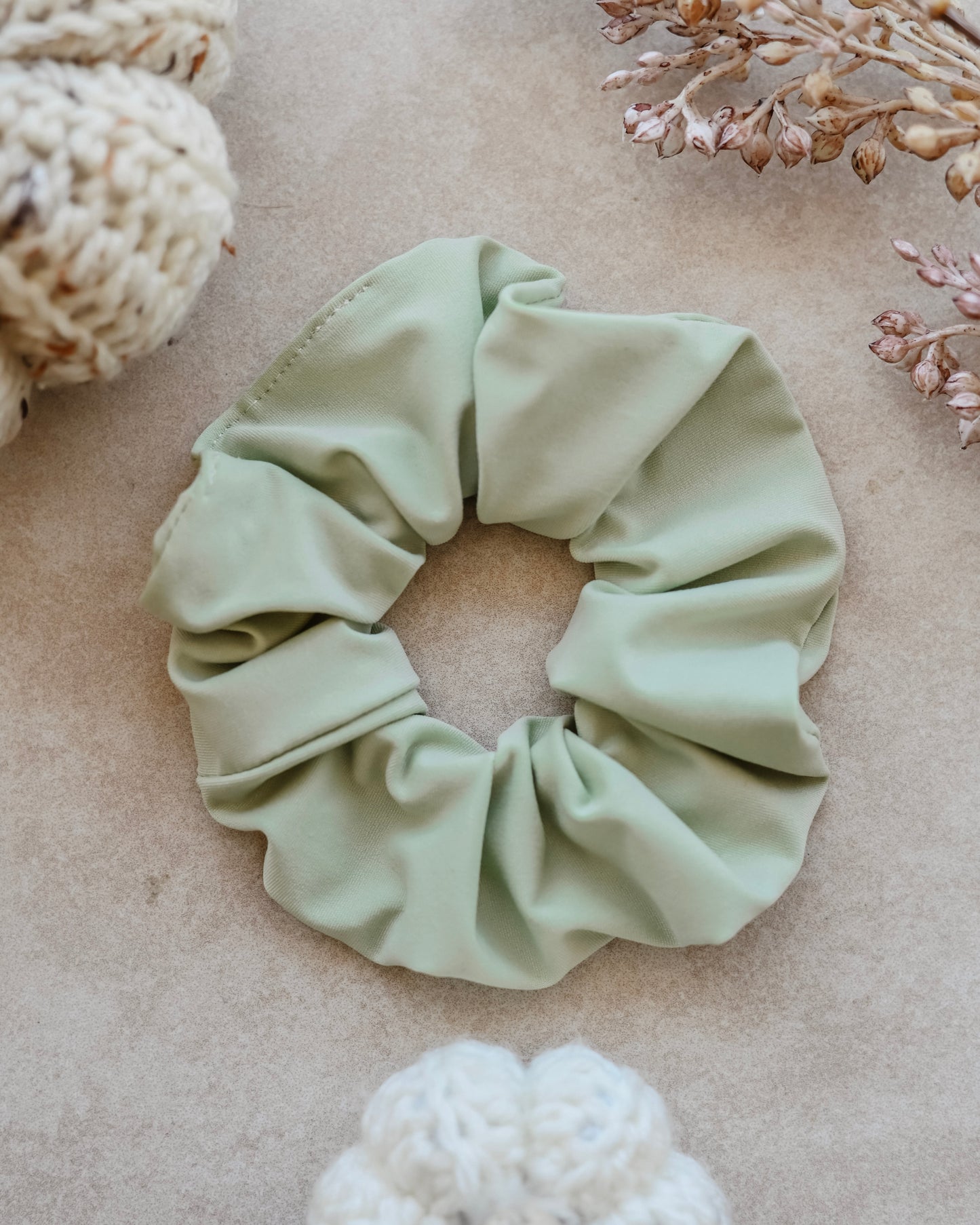 Evergreen Elegance Scrunchie Trio Set
