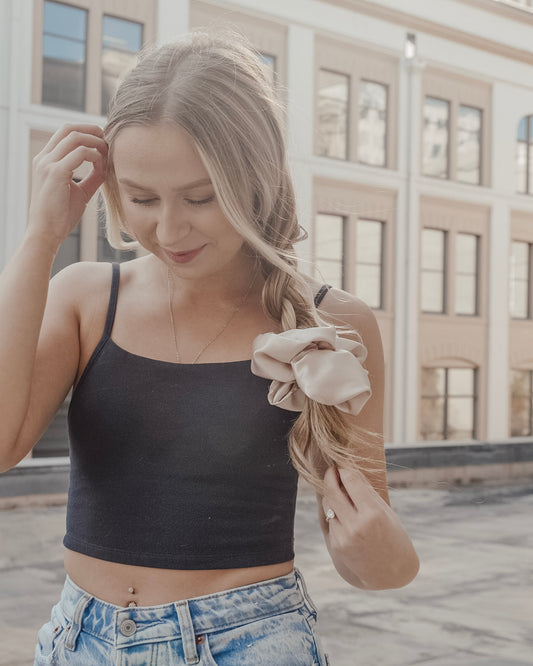 Champaign Satin XL Scrunchie