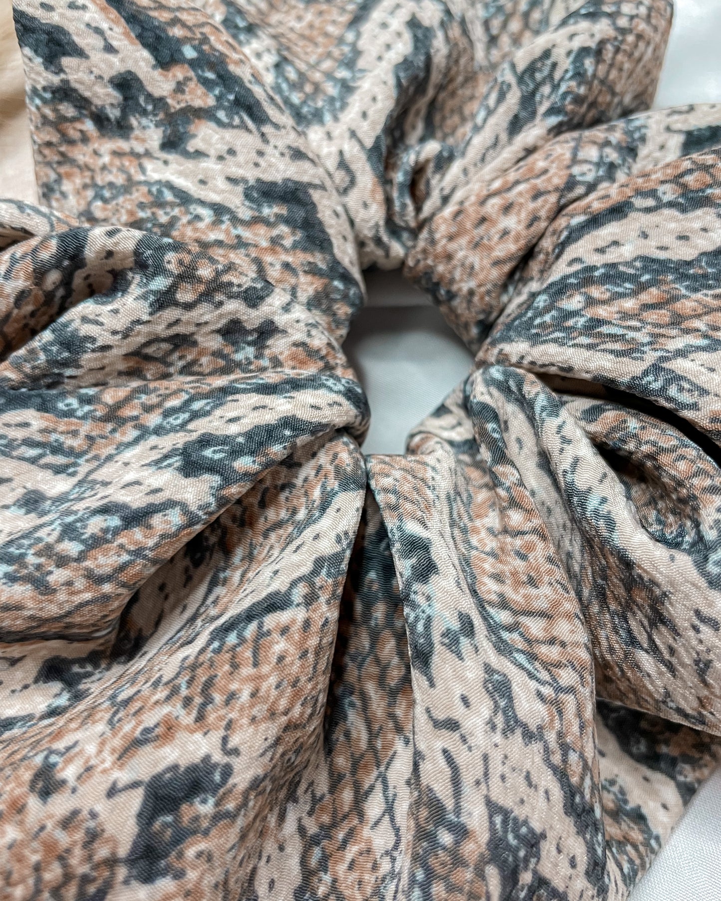 Snake Skin Scrunchie