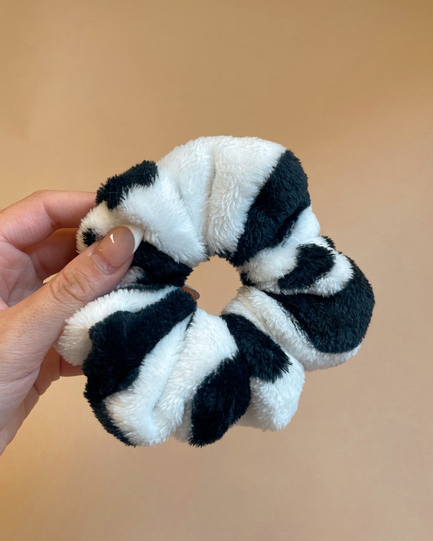 Fluffy Cow Scrunchie