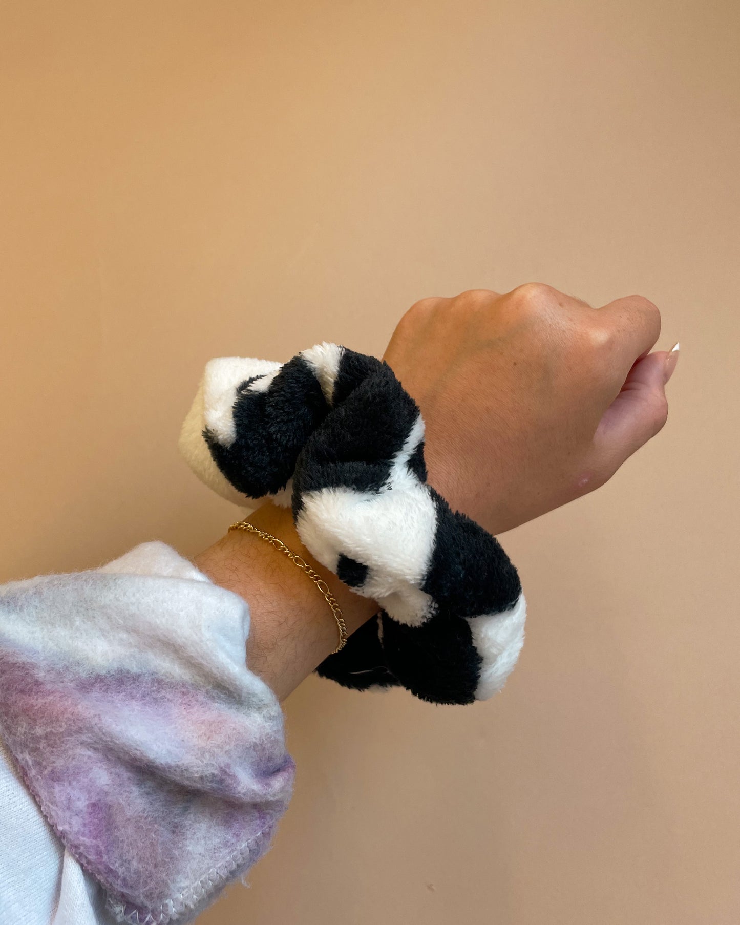 Fluffy Cow Scrunchie