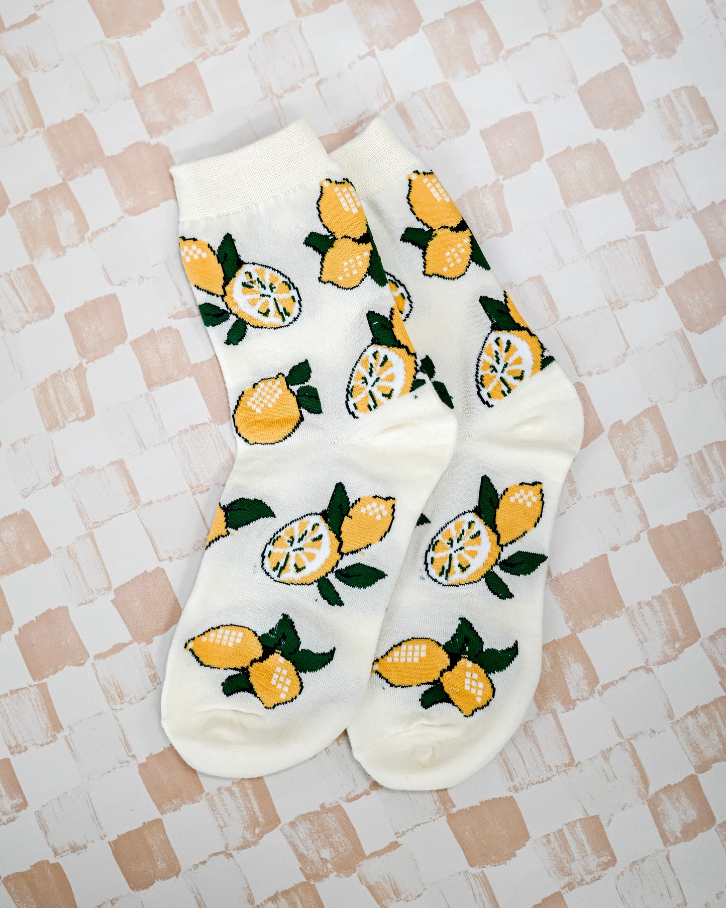 Lemon Crew Socks