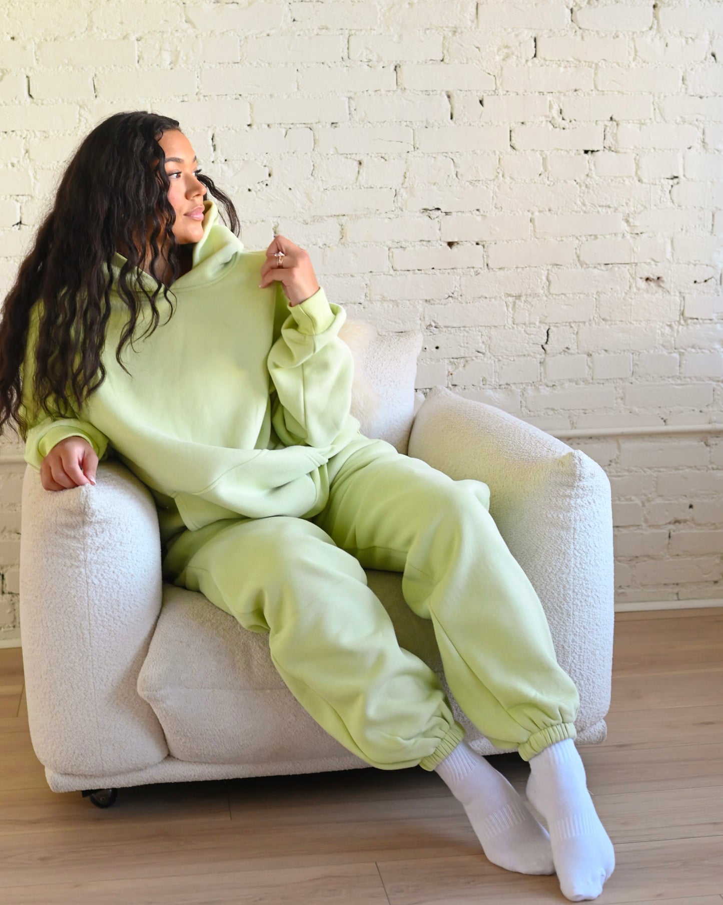 Key Lime Green Ultra Cozy Fleece // Sweatpants