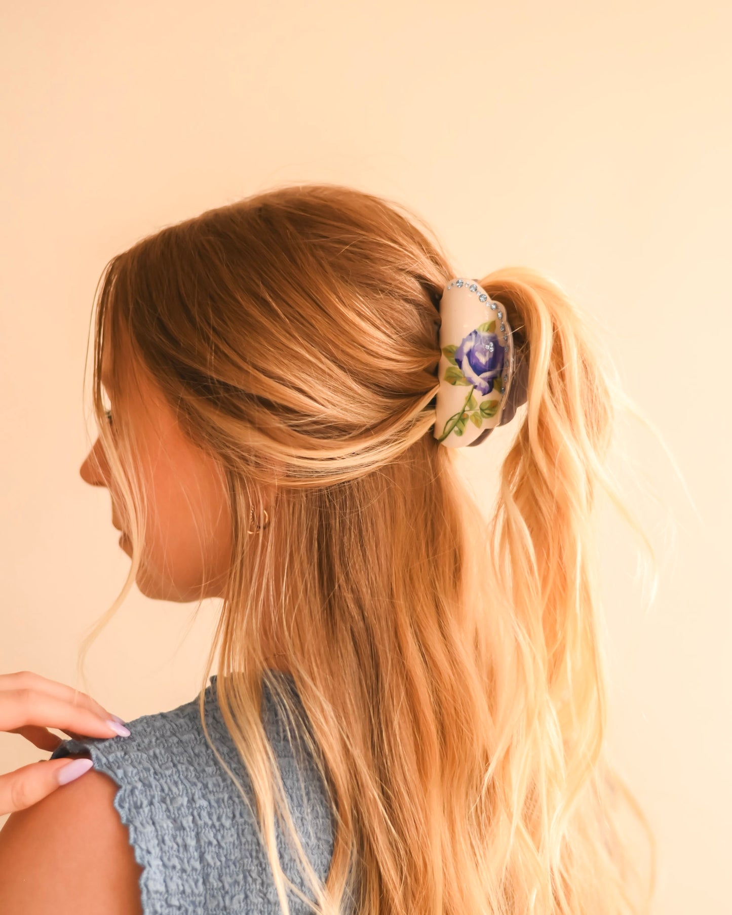 Royal Rose Claw Clip