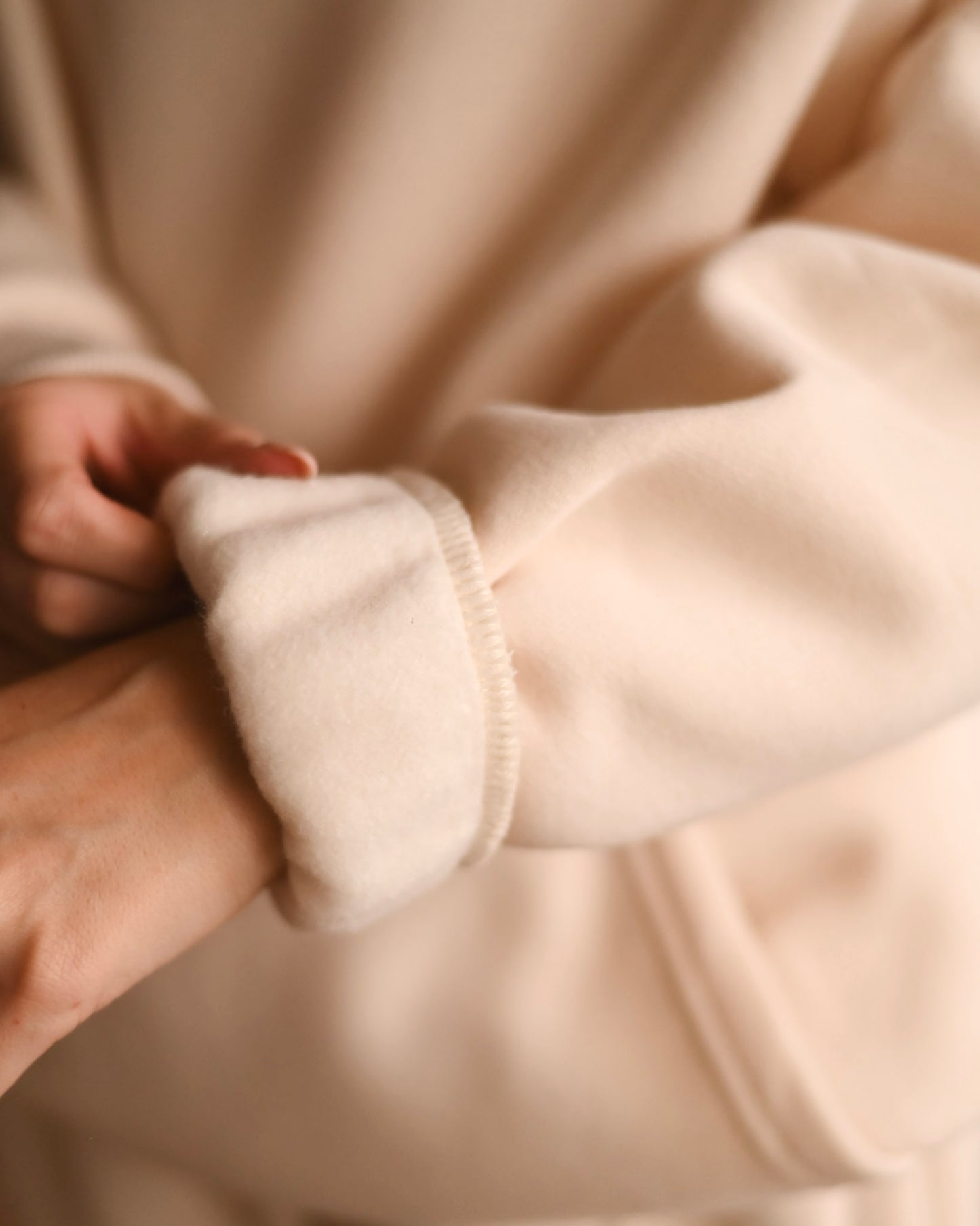 Cream Ultra Cozy Fleece // Sweatpants