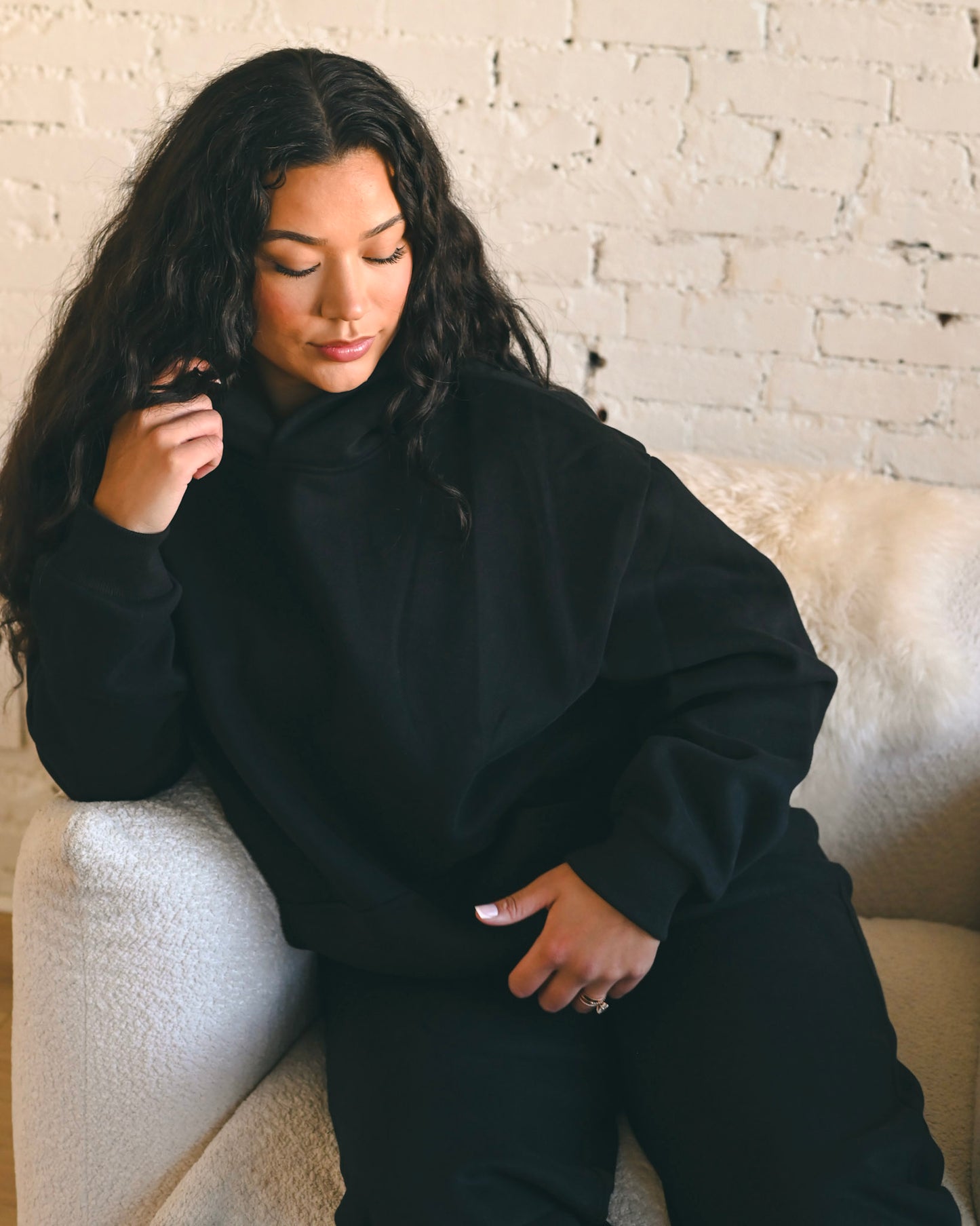 Black Ultra Cozy Fleece // Hoodie