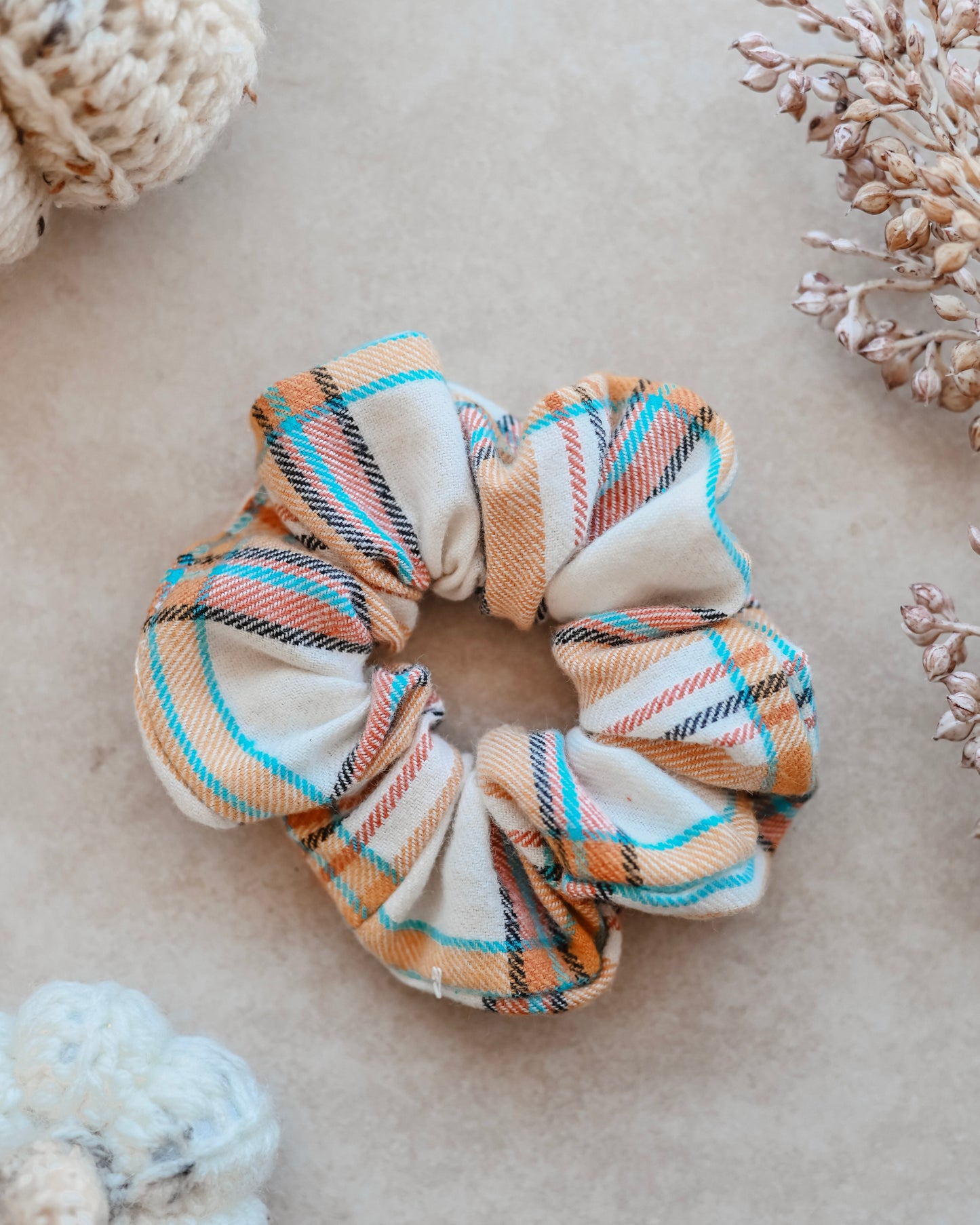 Flannel Fantasy Scrunchie Trio Set