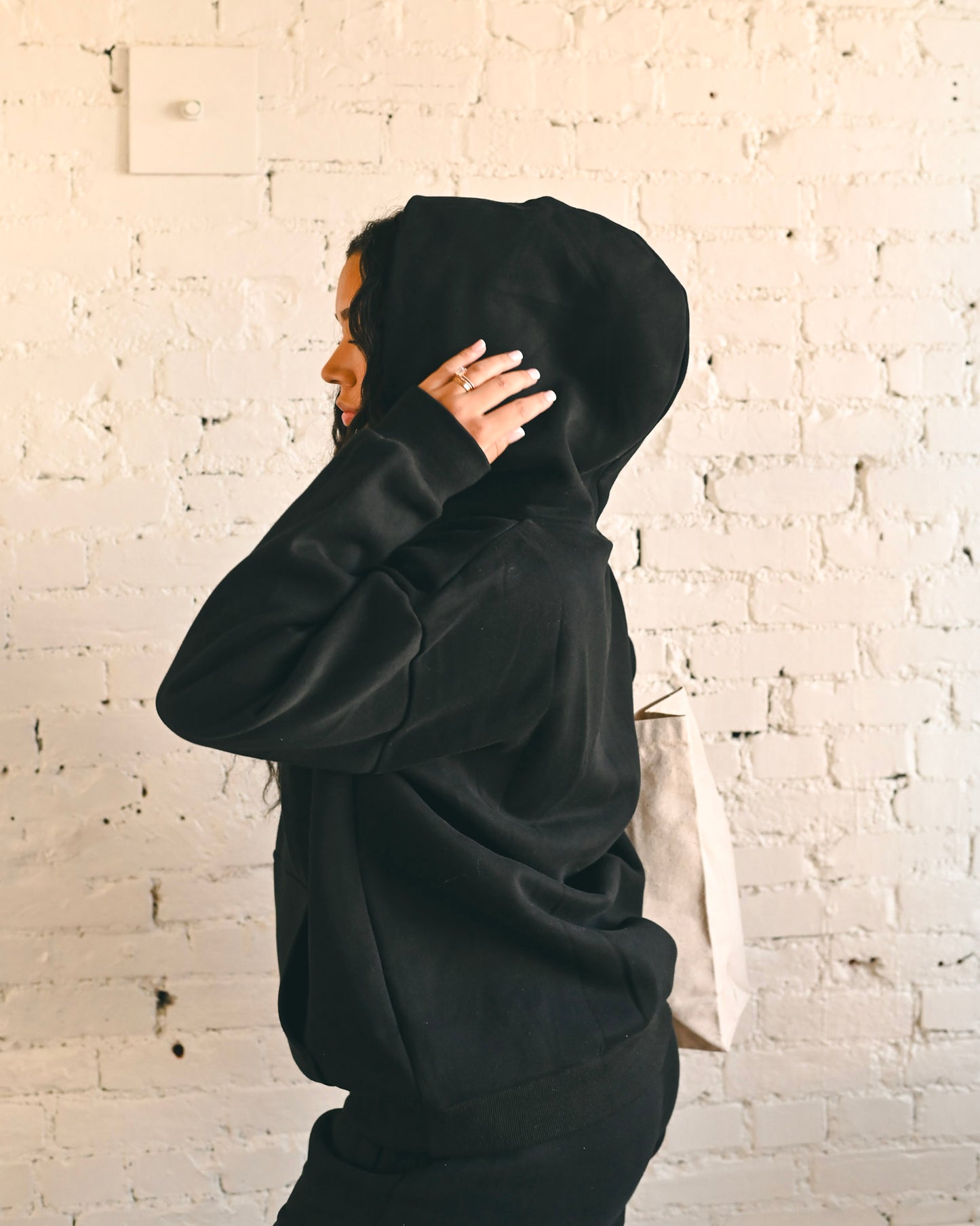 Black Ultra Cozy Fleece // Hoodie