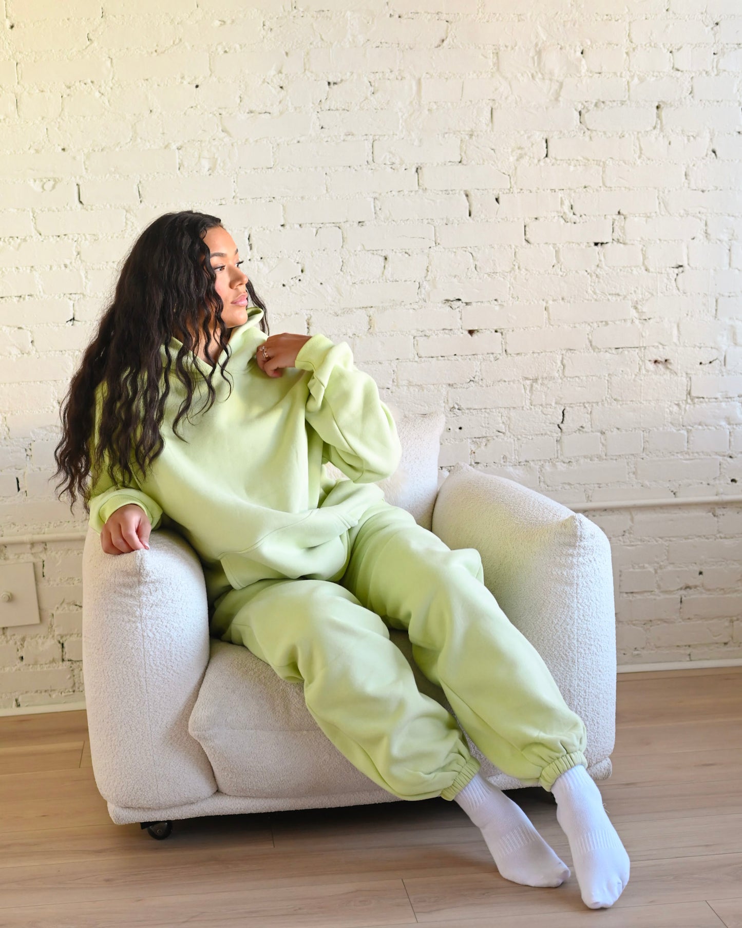 Key Lime Green Ultra Cozy Fleece // Sweatpants